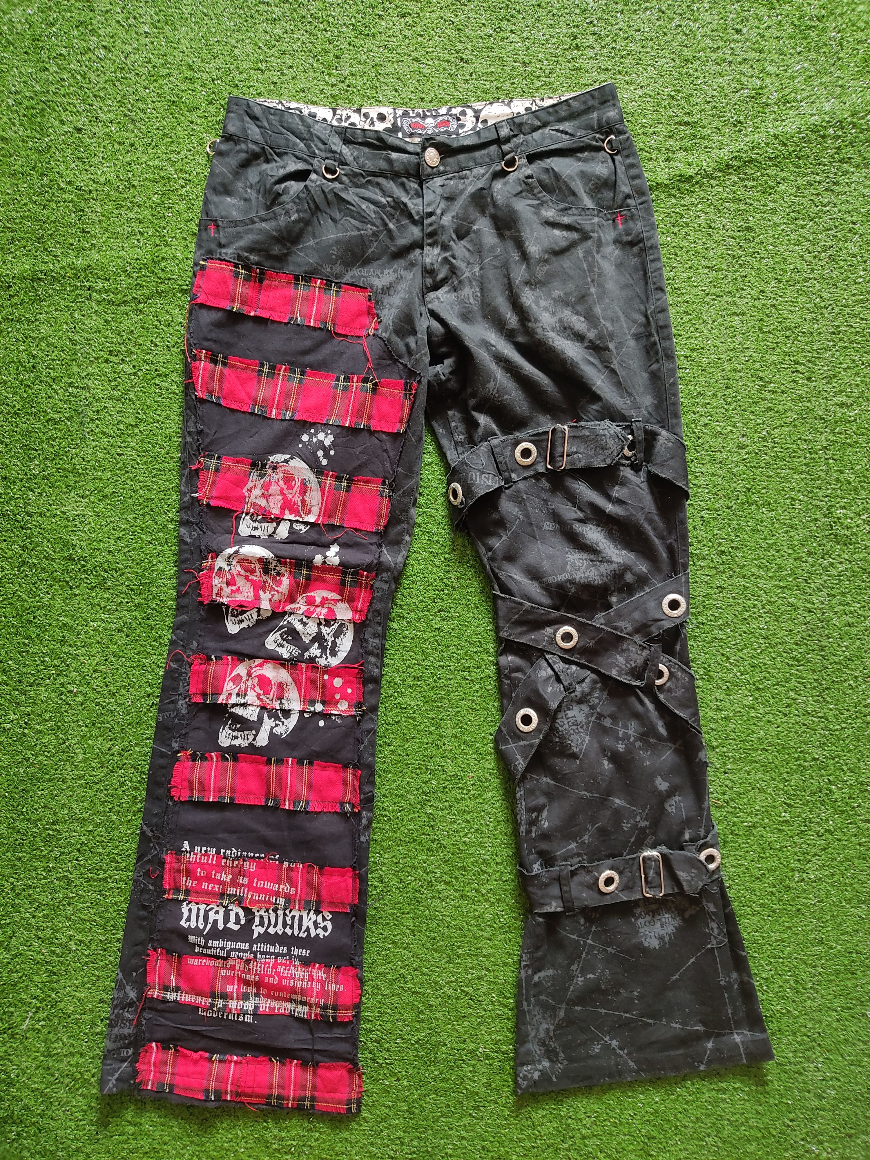 image of Seditionaries Mad Punk Mad Girl Woman Pants in Black, Men's (Size 31)
