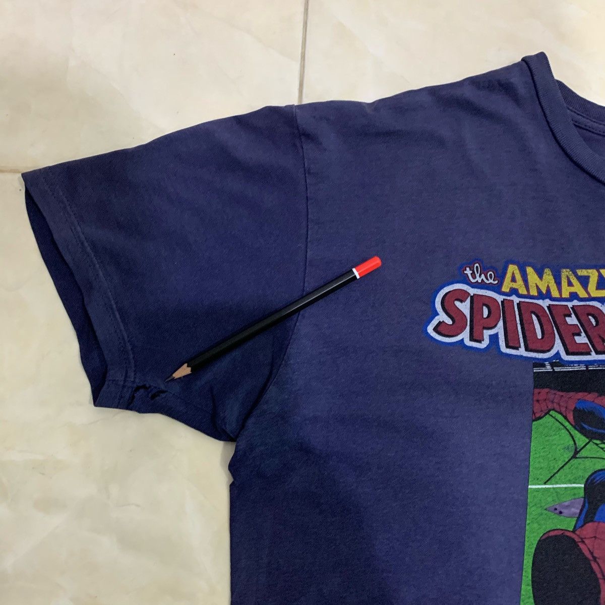 Japanese Brand × Marvel Comics × Vintage MARVEL COMICS SPIDERMAN Tee Fits Size M Size US M / EU 48-50 / 2 - 11 Thumbnail