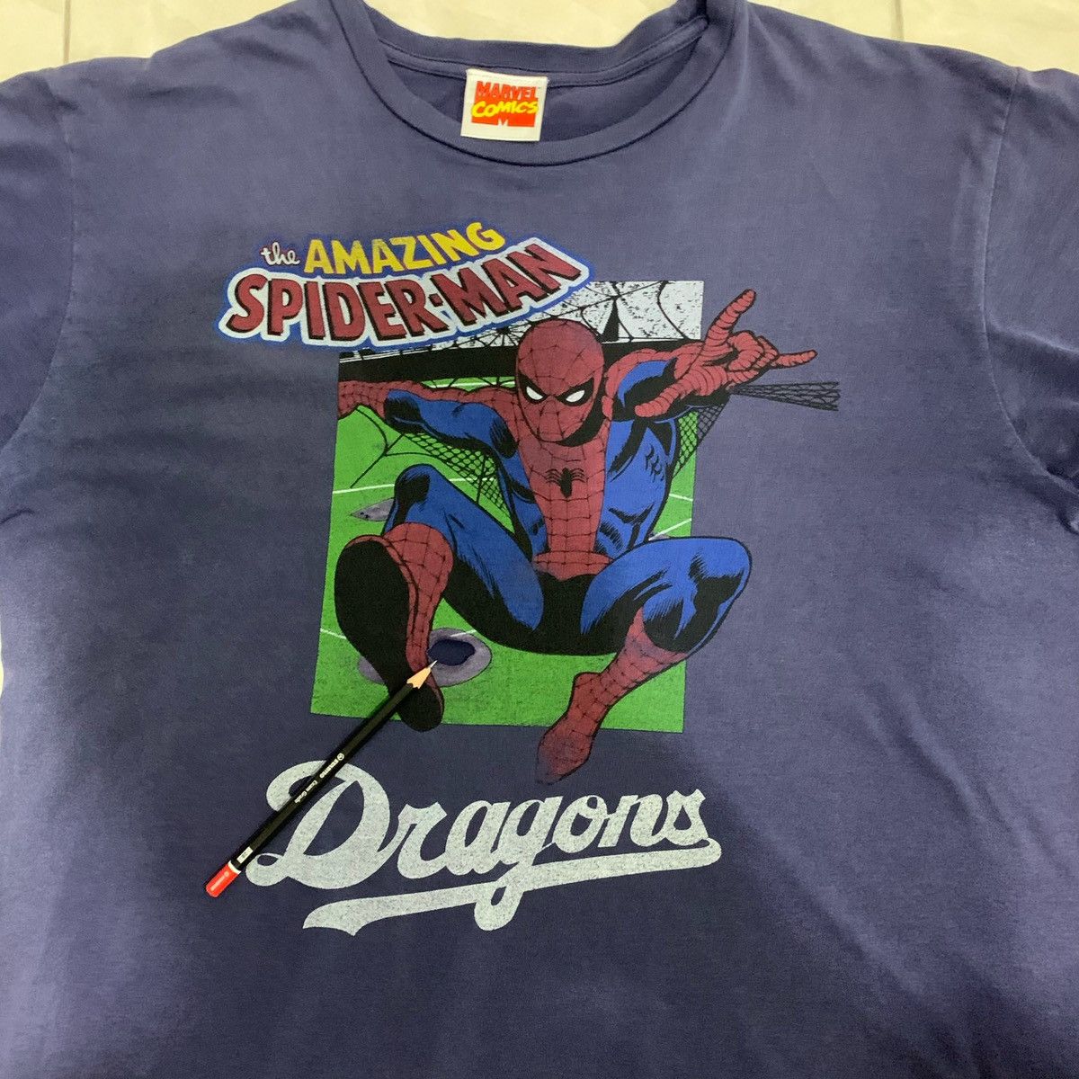 Japanese Brand × Marvel Comics × Vintage MARVEL COMICS SPIDERMAN Tee Fits Size M Size US M / EU 48-50 / 2 - 9 Thumbnail
