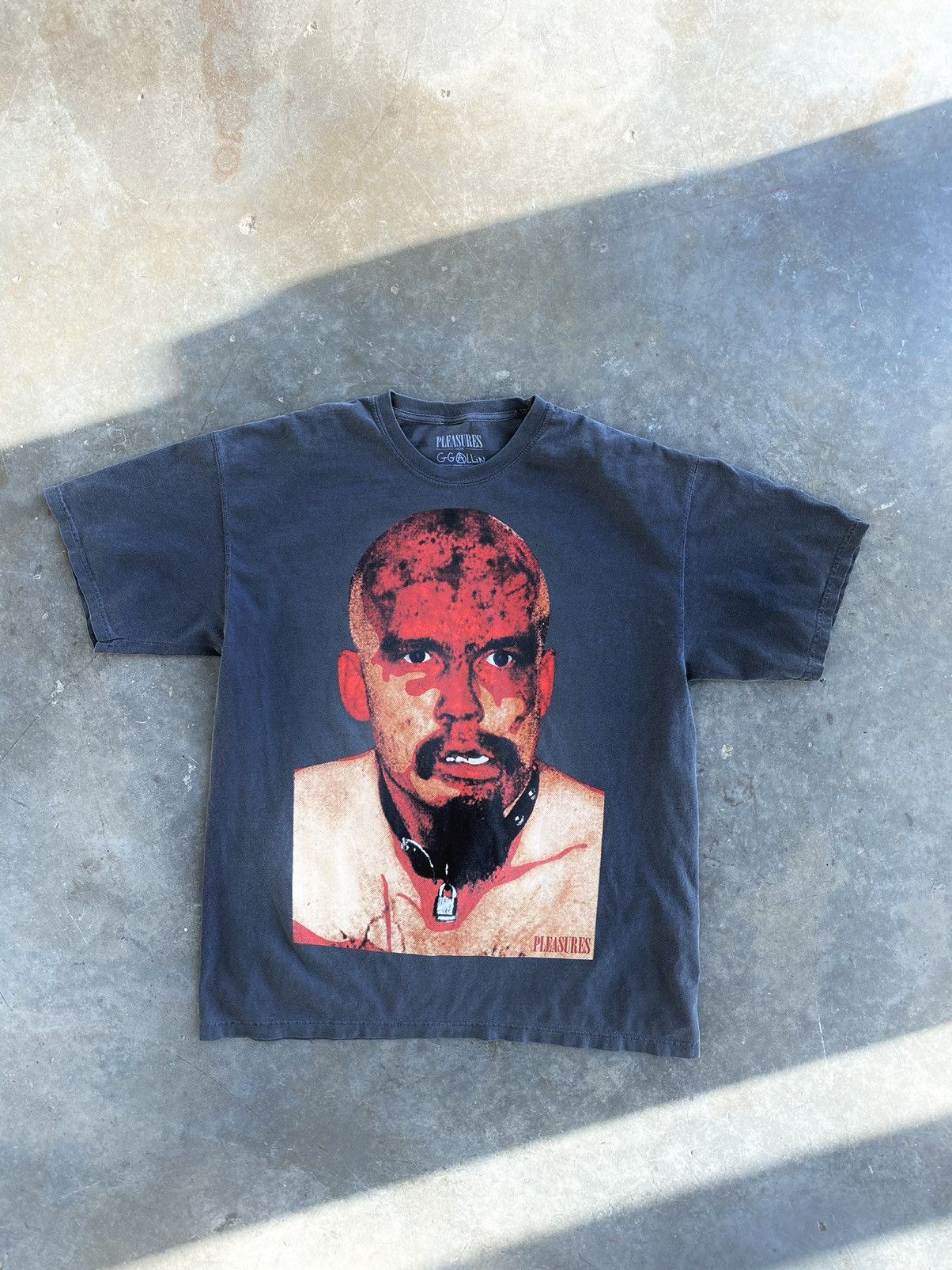 Pleasures Pleasures GG Allin Portrait Face Tee Sz. XL 🧊❄️🥣 666 Gun Pain Size US XL / EU 56 / 4 - 1 Thumbnail