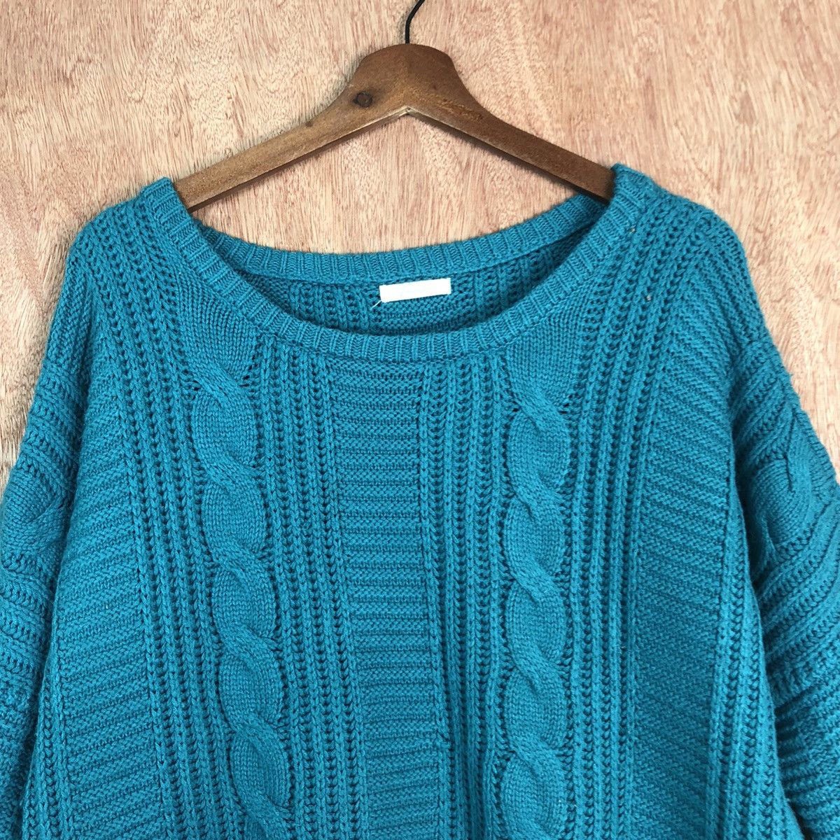 Homespun Knitwear Love & Heart Blue Shag Shaggy Knitwear #c319 Size US M / EU 48-50 / 2 - 2 Thumbnail