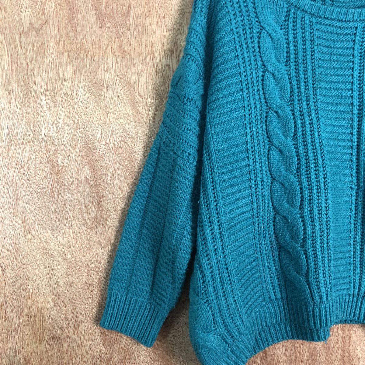 Homespun Knitwear Love & Heart Blue Shag Shaggy Knitwear #c319 Size US M / EU 48-50 / 2 - 6 Thumbnail