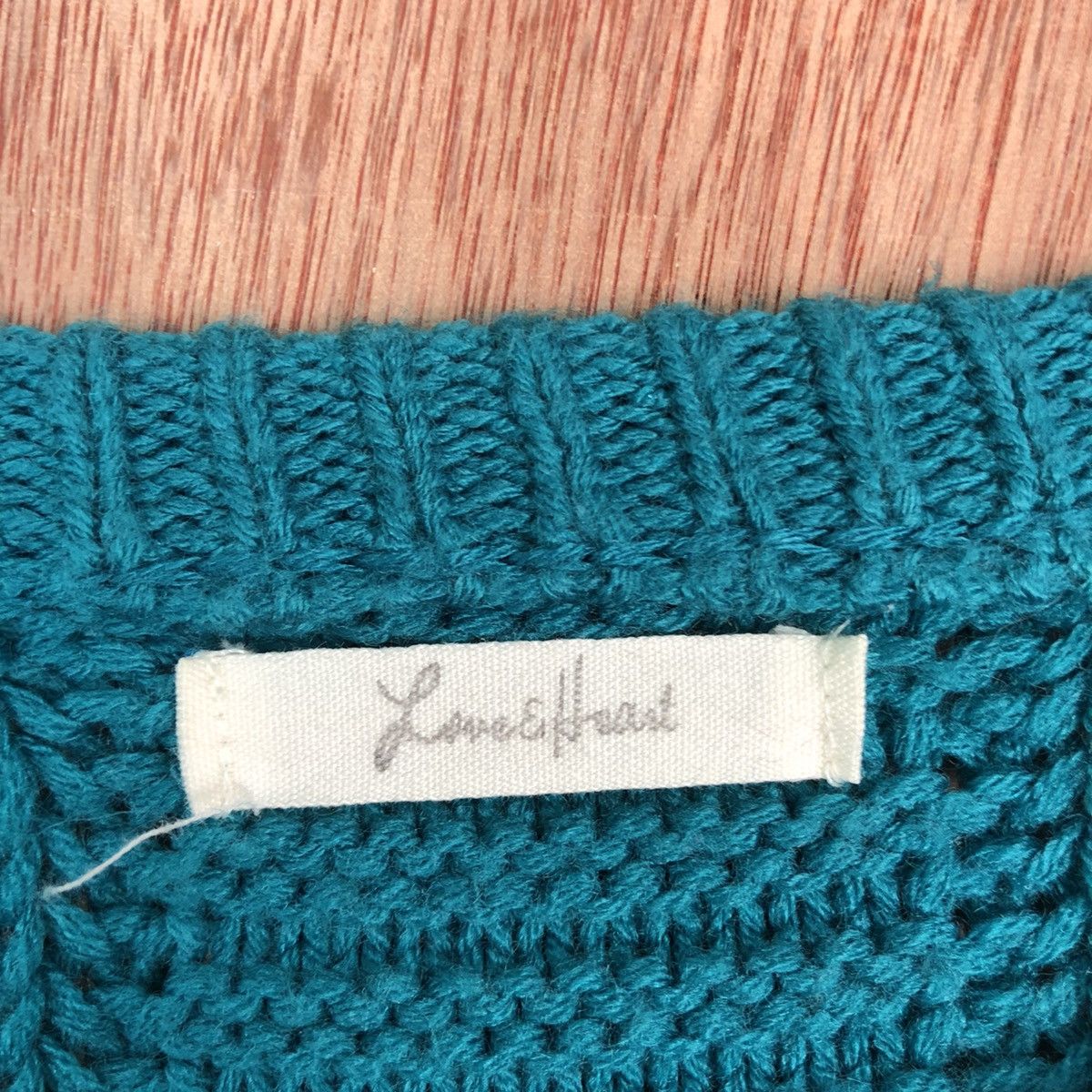 Homespun Knitwear Love & Heart Blue Shag Shaggy Knitwear #c319 Size US M / EU 48-50 / 2 - 7 Thumbnail
