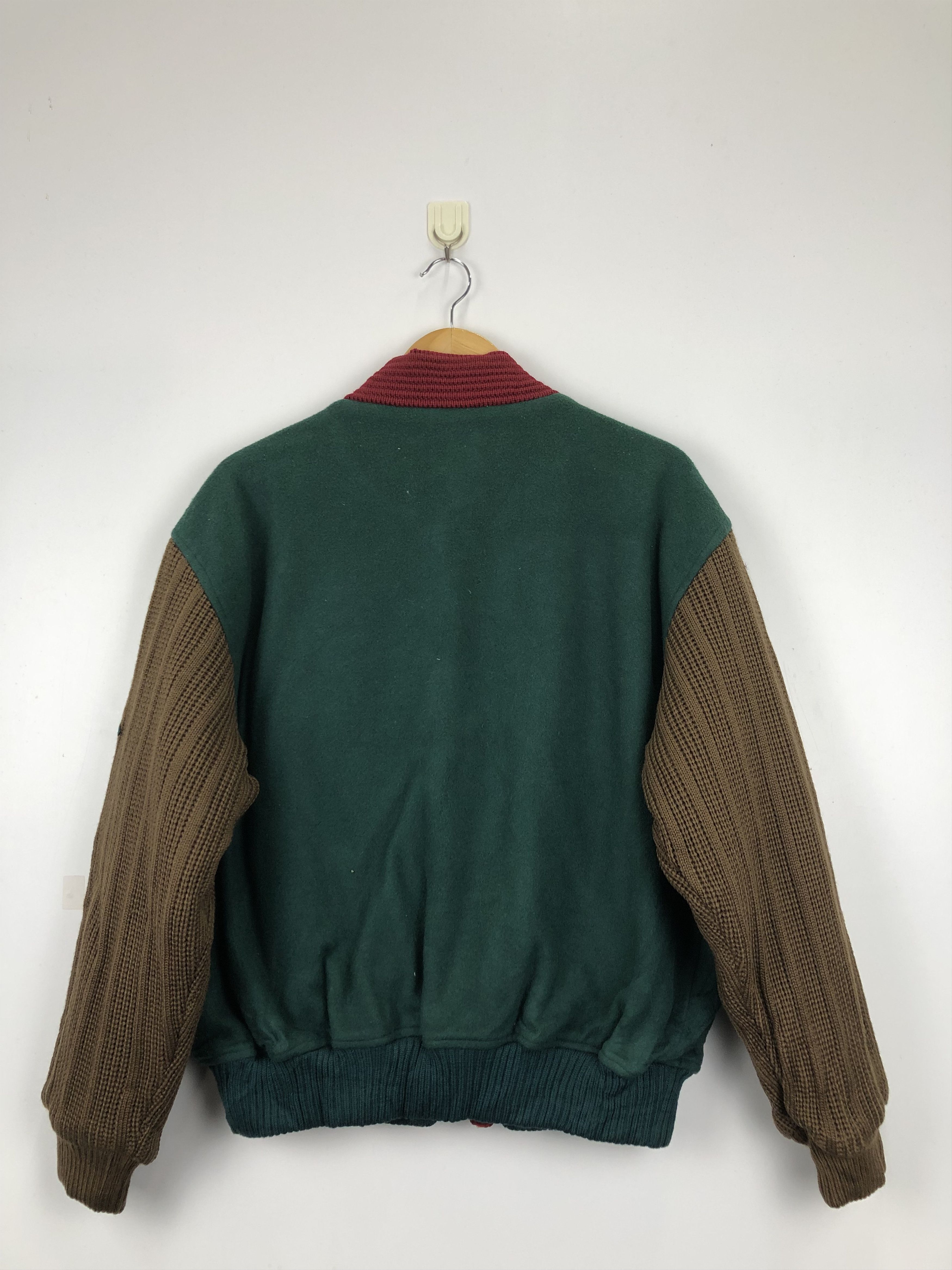 Vintage Vintage Prio Alegre Wool Knit Varsity Jacket V0386 Size US L / EU 52-54 / 3 - 3 Thumbnail