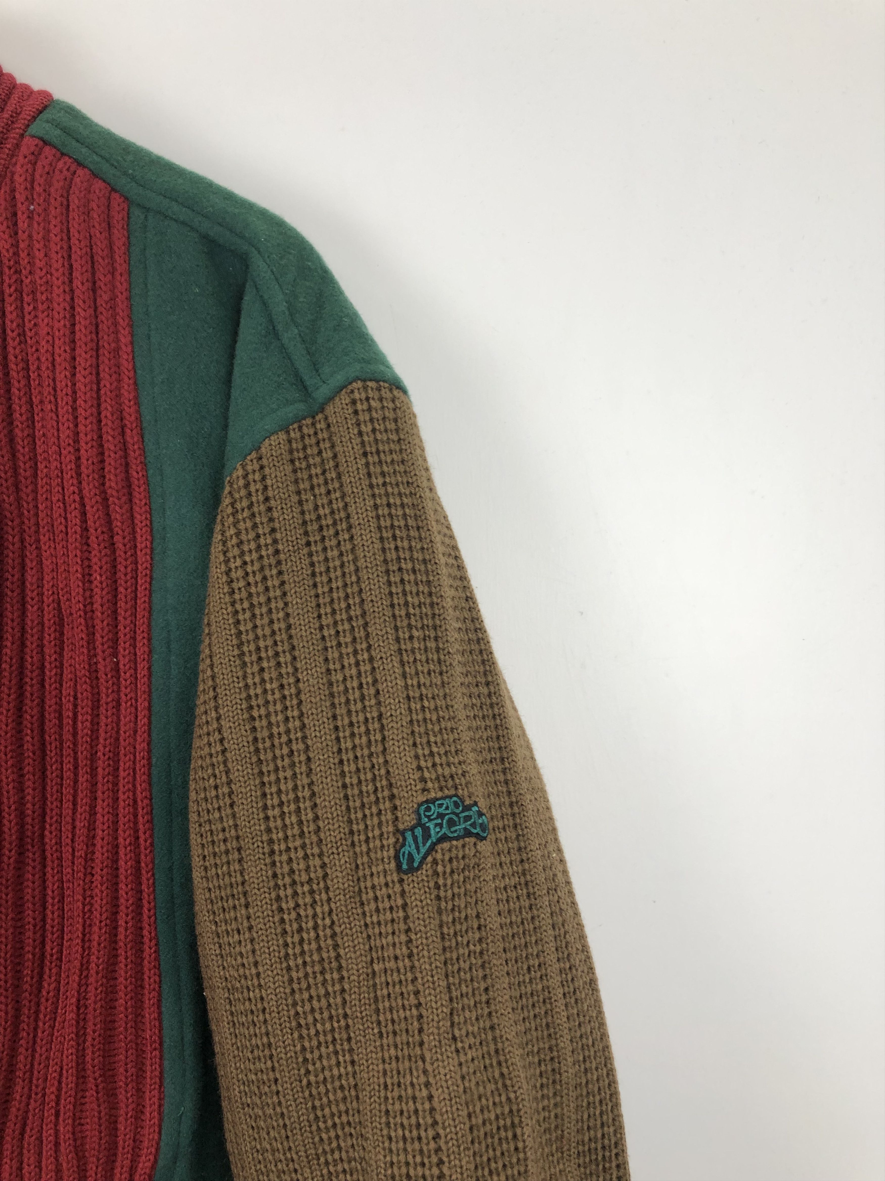 Vintage Vintage Prio Alegre Wool Knit Varsity Jacket V0386 Size US L / EU 52-54 / 3 - 7 Thumbnail