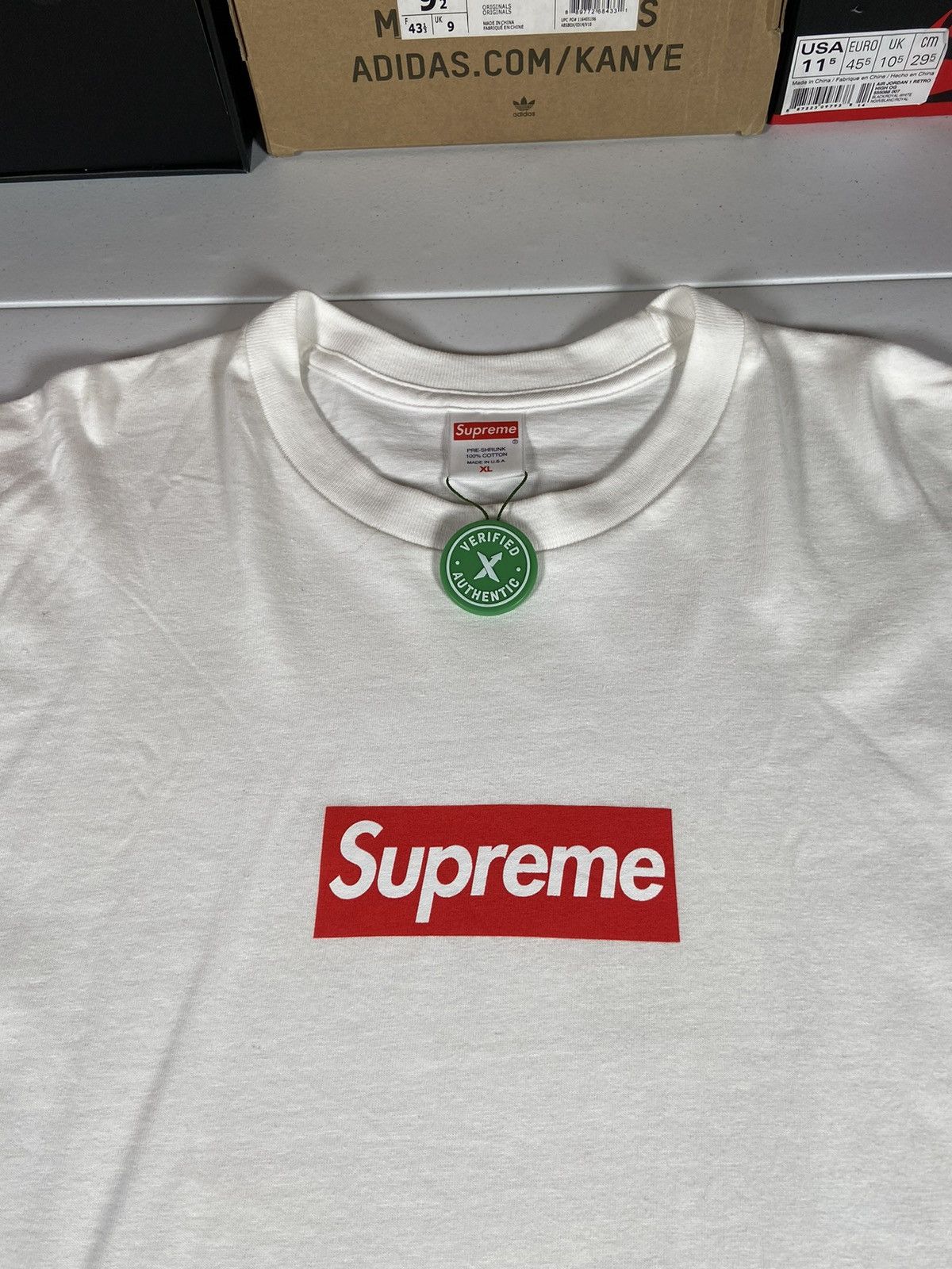 Supreme Box Logo Tee 白 X-LARGE (Supremeステッカー付き) Supreme Futura Box Logo Tee White Men's - SS24 - US
