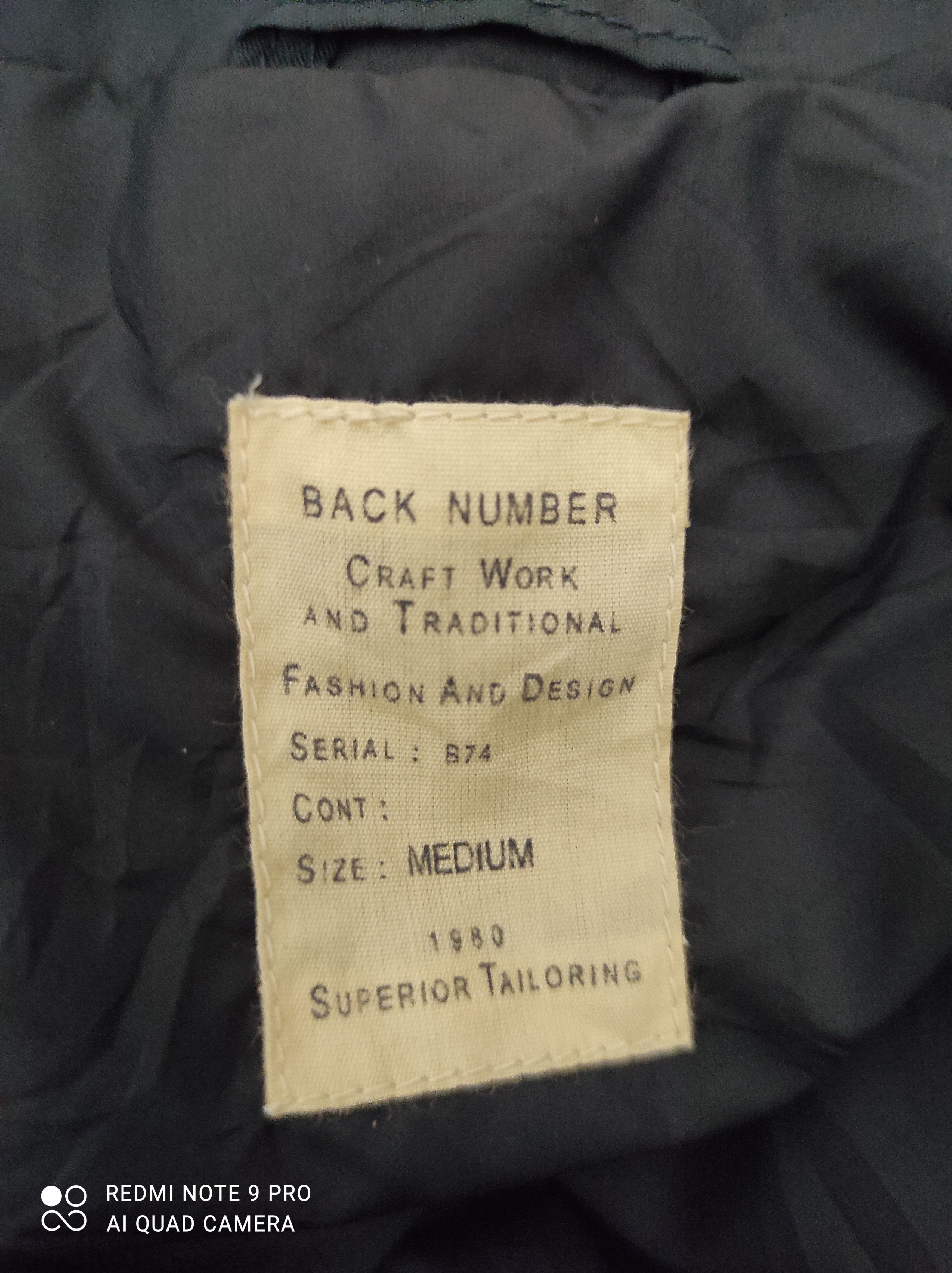 Japanese Brand Back Number M65 Style Jacket Size US M / EU 48-50 / 2 - 7 Thumbnail