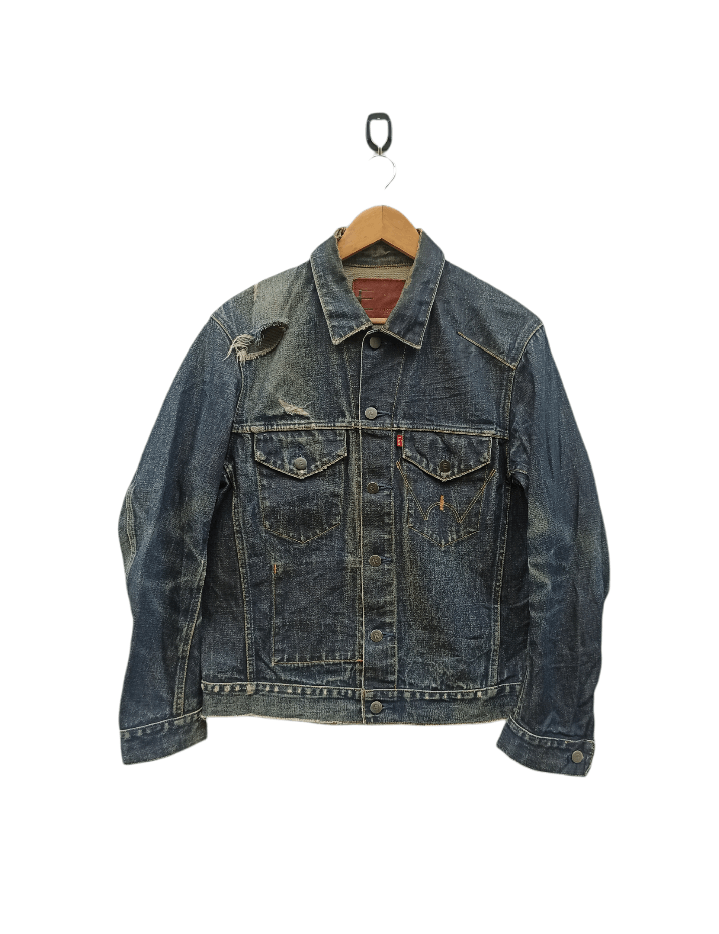 Edwin × Japanese Brand Edwin function Distressed Denim Jacket Size US L / EU 52-54 / 3 - 1 Thumbnail