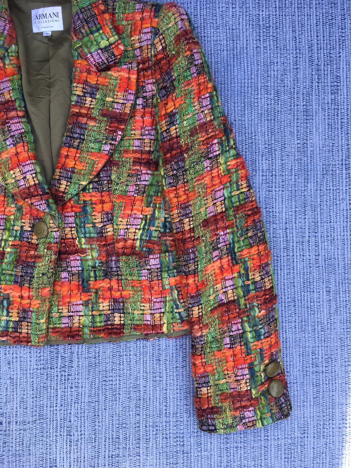 Armani Collezioni vintage armani collezioni tweed jacket Size US M / EU 48-50 / 2 - 3 Thumbnail