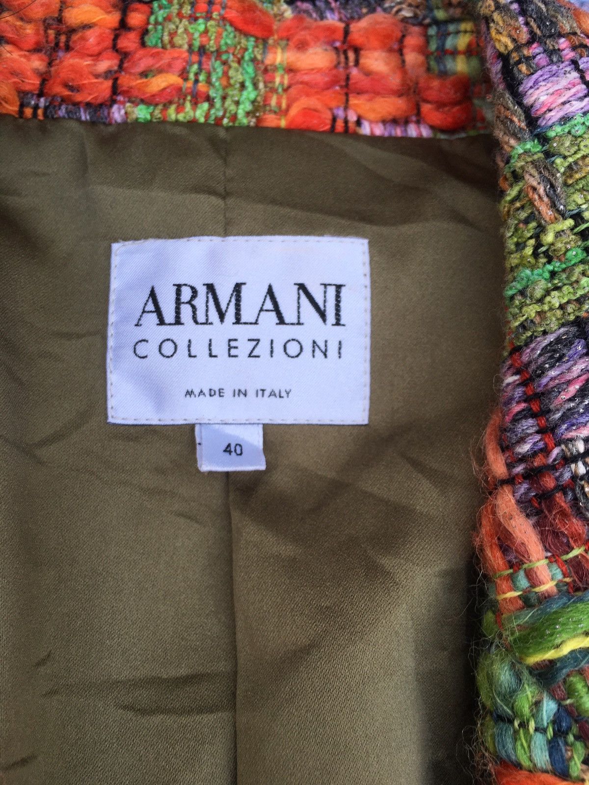 Armani Collezioni vintage armani collezioni tweed jacket Size US M / EU 48-50 / 2 - 5 Thumbnail