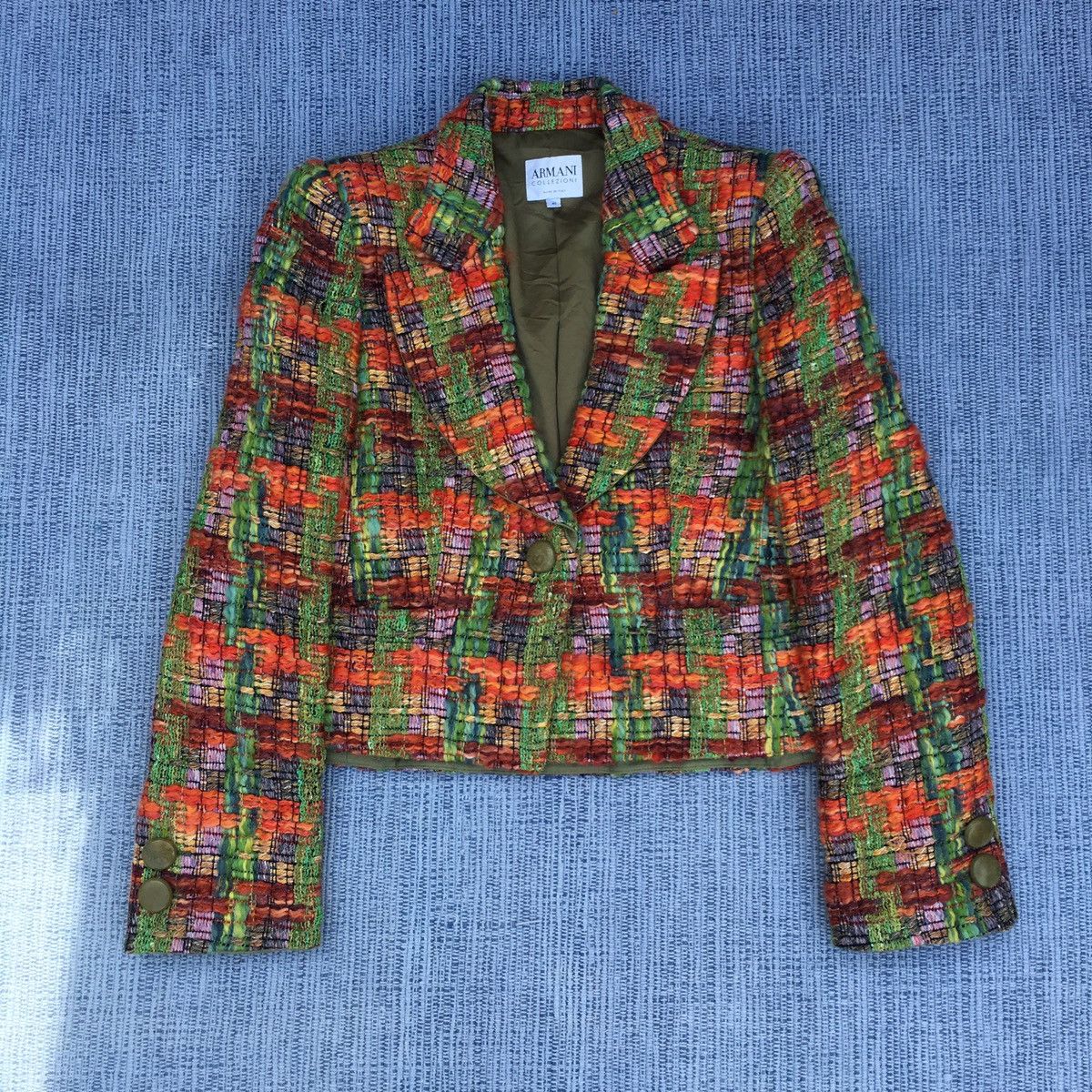 Armani Collezioni vintage armani collezioni tweed jacket Size US M / EU 48-50 / 2 - 1 Thumbnail