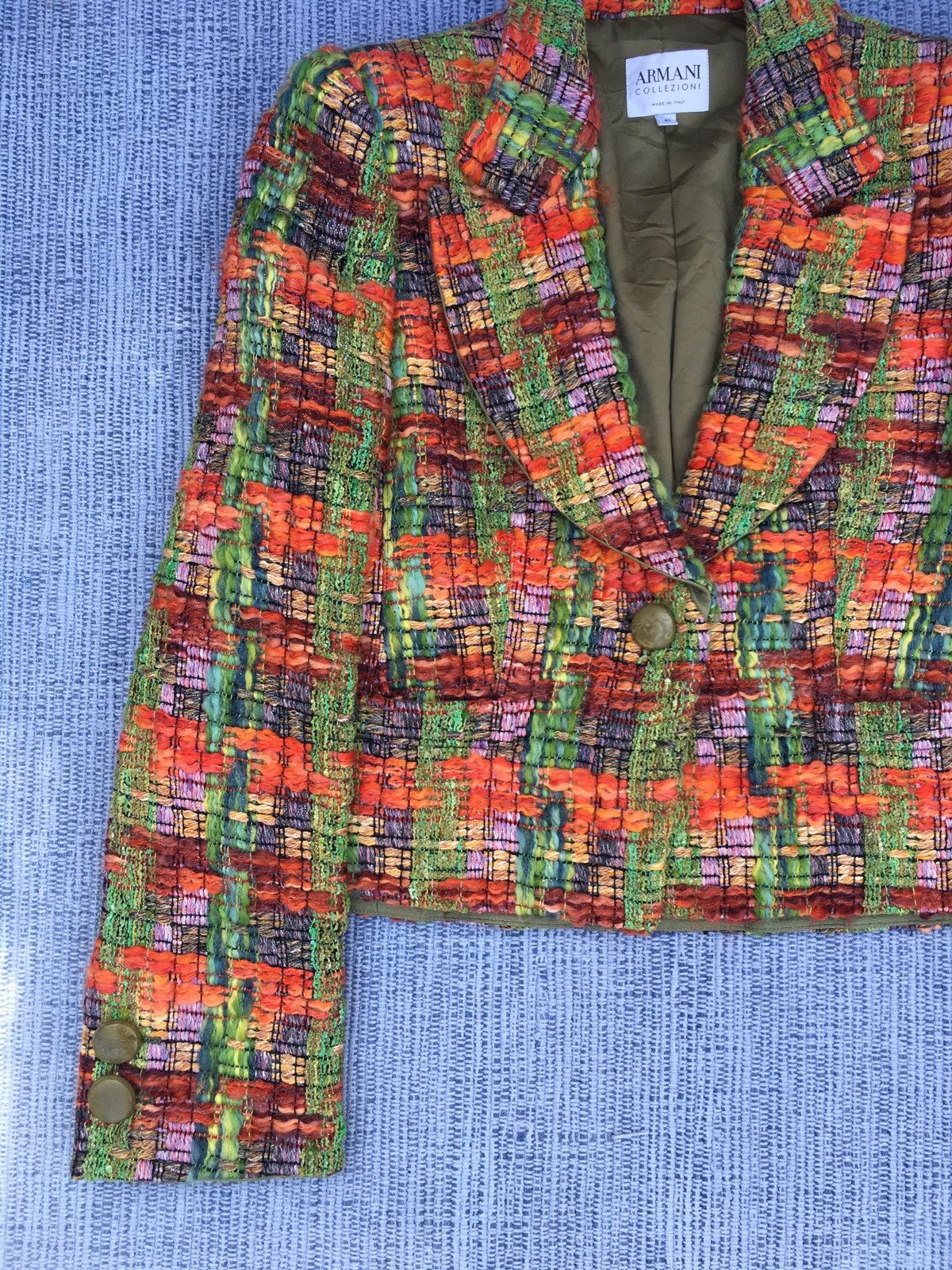 Armani Collezioni vintage armani collezioni tweed jacket Size US M / EU 48-50 / 2 - 4 Thumbnail