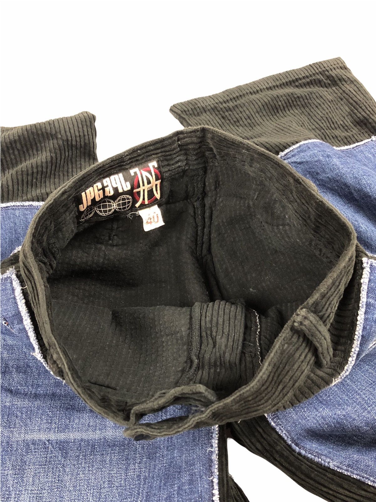 Jean Paul Gaultier GRAIL💥Vintage JPG 2 Pants Rebuilt Denim Size US 28 / EU 44 - 9 Thumbnail