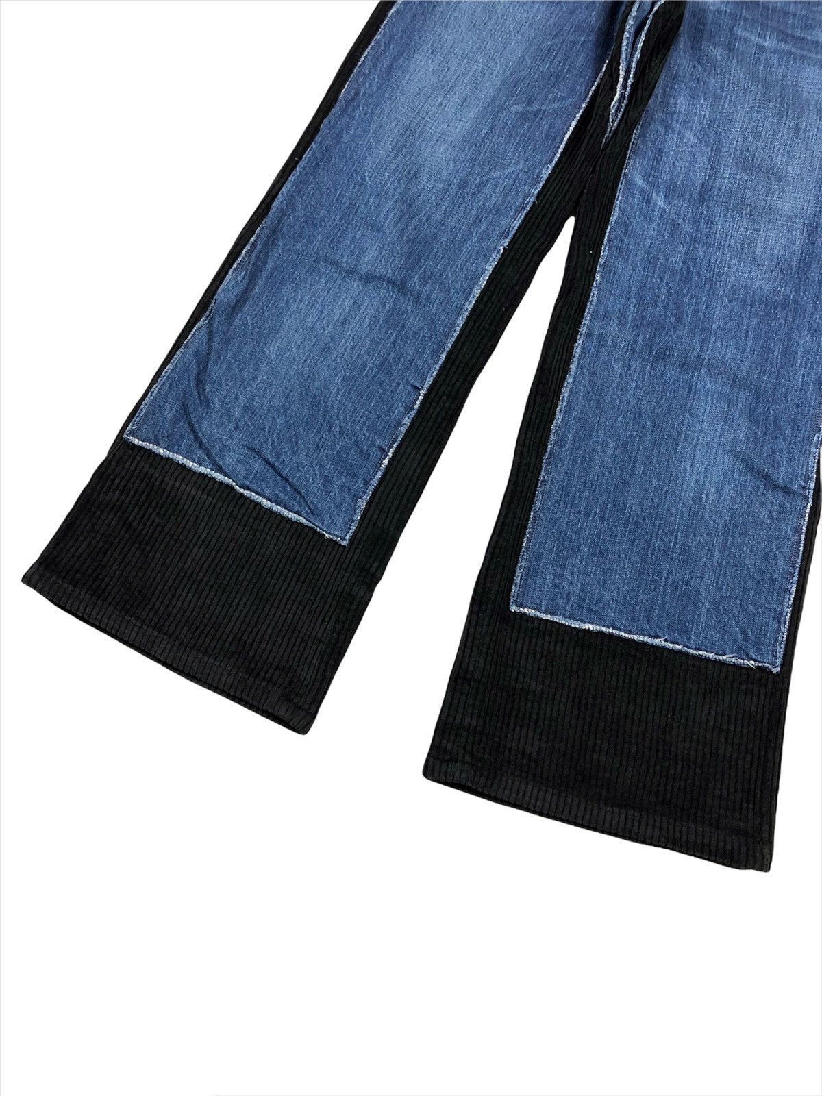 Jean Paul Gaultier GRAIL💥Vintage JPG 2 Pants Rebuilt Denim Size US 28 / EU 44 - 3 Thumbnail