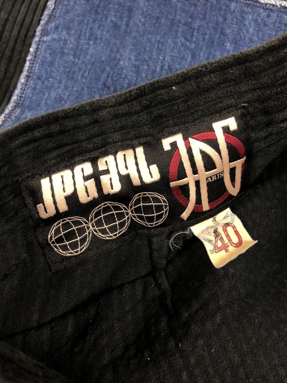 Jean Paul Gaultier GRAIL💥Vintage JPG 2 Pants Rebuilt Denim Size US 28 / EU 44 - 12 Thumbnail