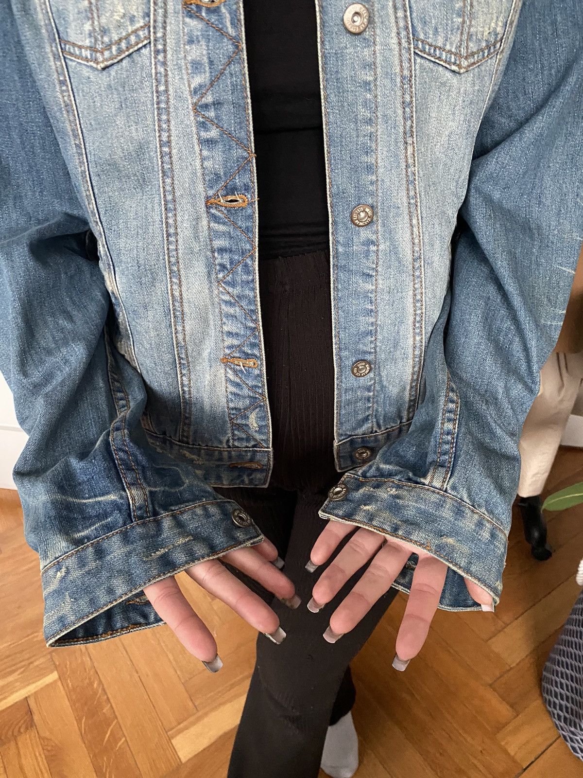 Diesel Diesel denim distressed jacket Size US L / EU 52-54 / 3 - 7 Thumbnail
