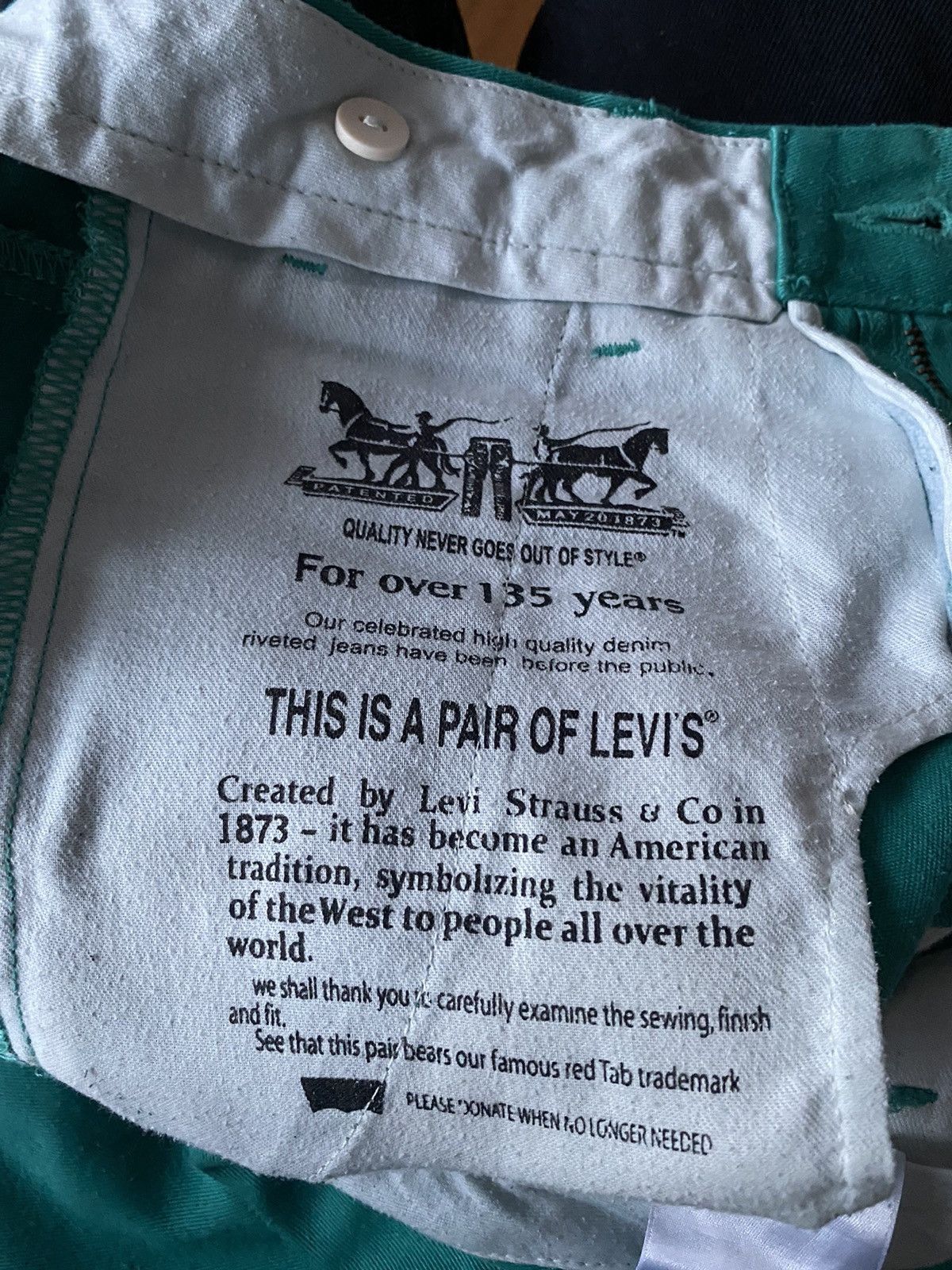 Levi's Vintage y2k archive Levi’s pants black tab Size US 30 / EU 46 - 7 Thumbnail