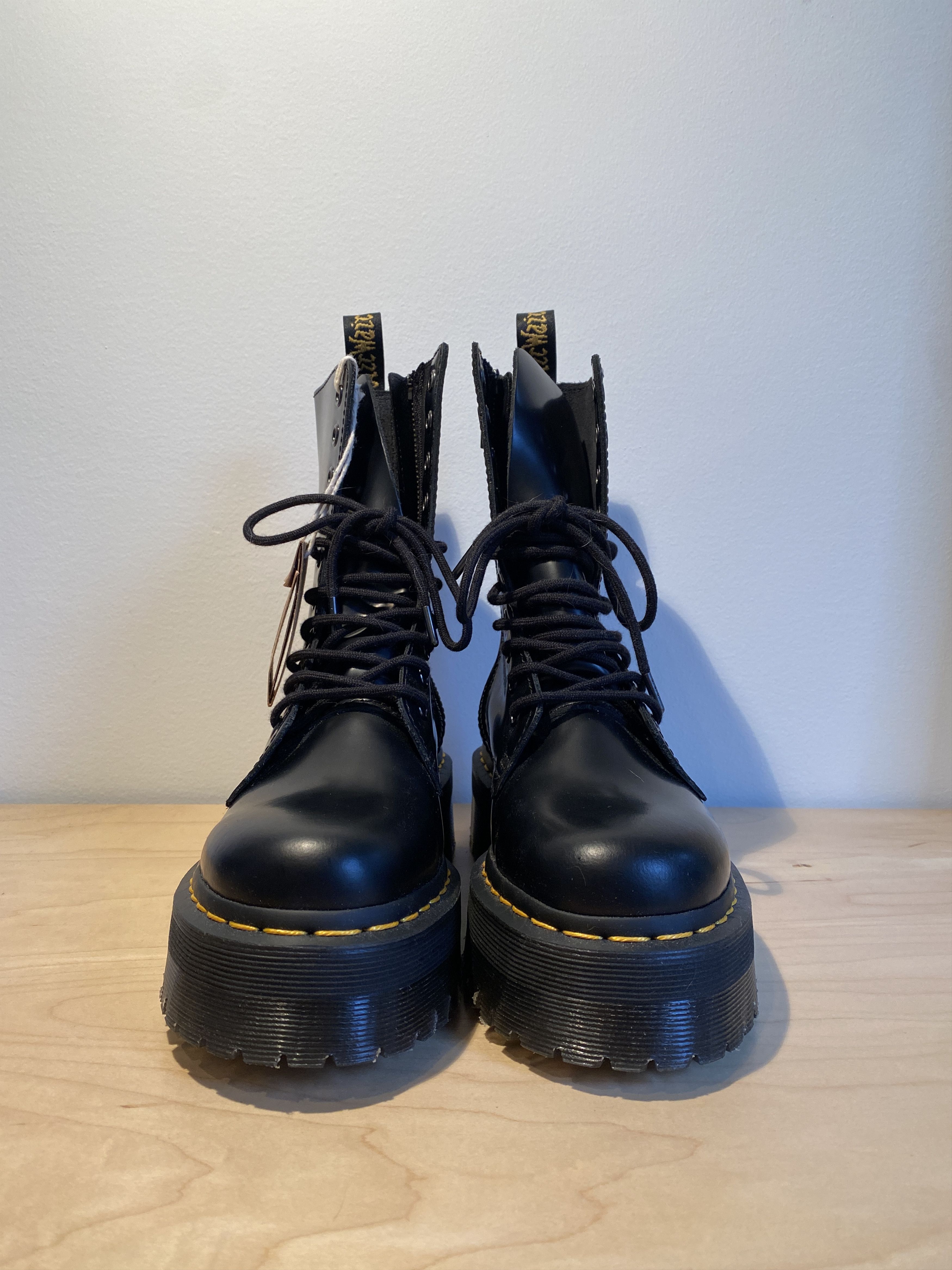 Dr. Martens Dr. Martens Jadon Hi Smooth Leather Platform Boots Size US 6 / EU 39 - 2 Preview