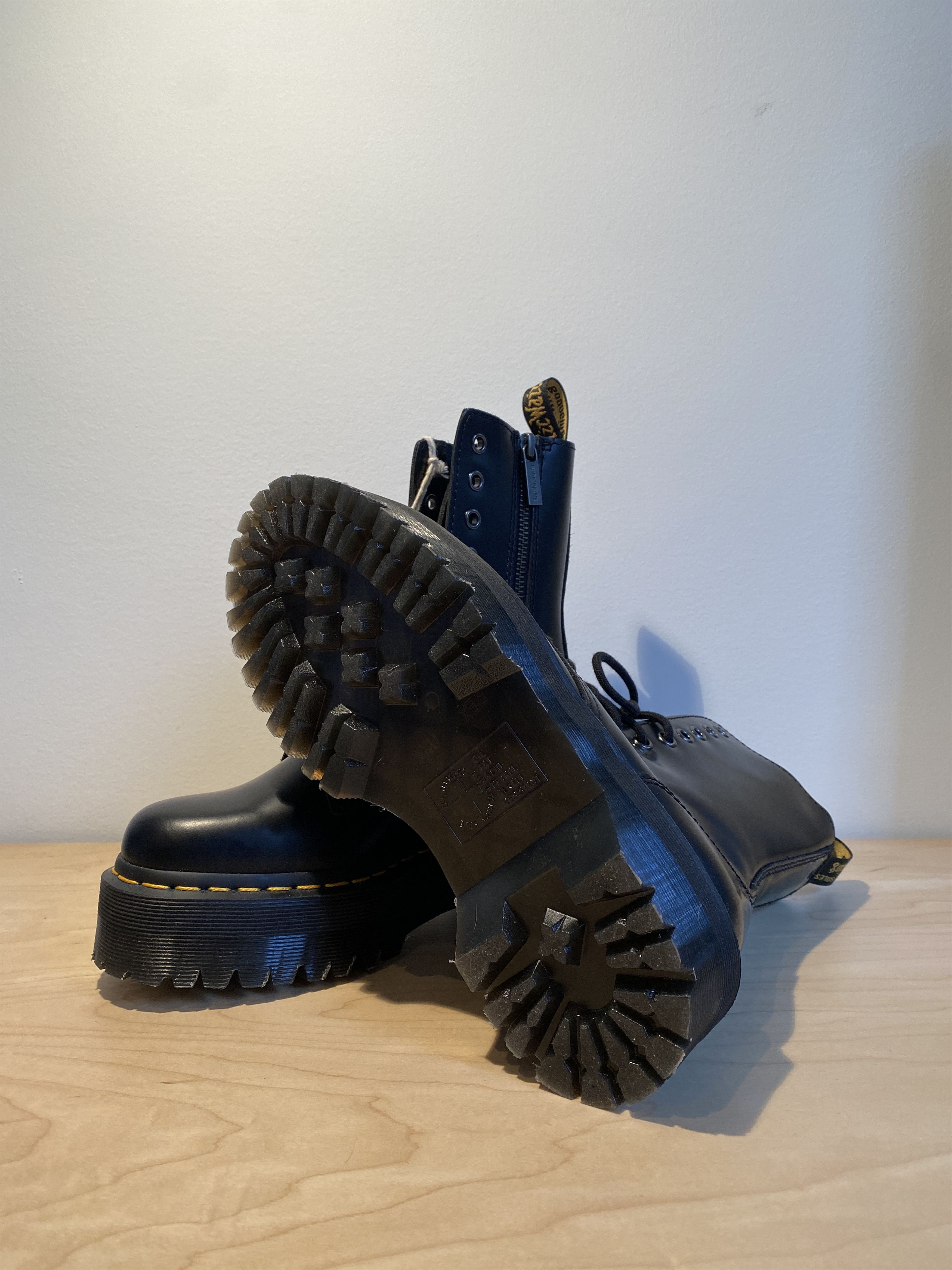 Dr. Martens Dr. Martens Jadon Hi Smooth Leather Platform Boots Size US 6 / EU 39 - 3 Thumbnail