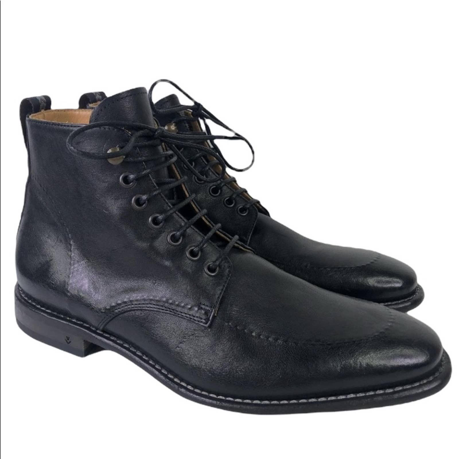 John Varvatos John Varvatos Essex Trooper Lace-up Boots  display picture 2