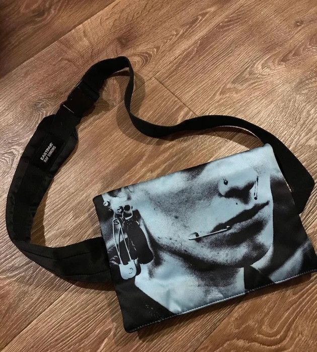 RAF SIMONS X Eastpak Poster Belt Waist Bag Blue Sling Crossbody