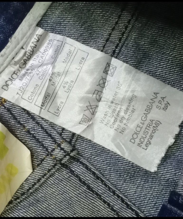 Dolce & Gabbana × Vintage Vintage Distressed Dolce & Gabbana Ripped Denim Size US 34 / EU 50 - 10 Thumbnail
