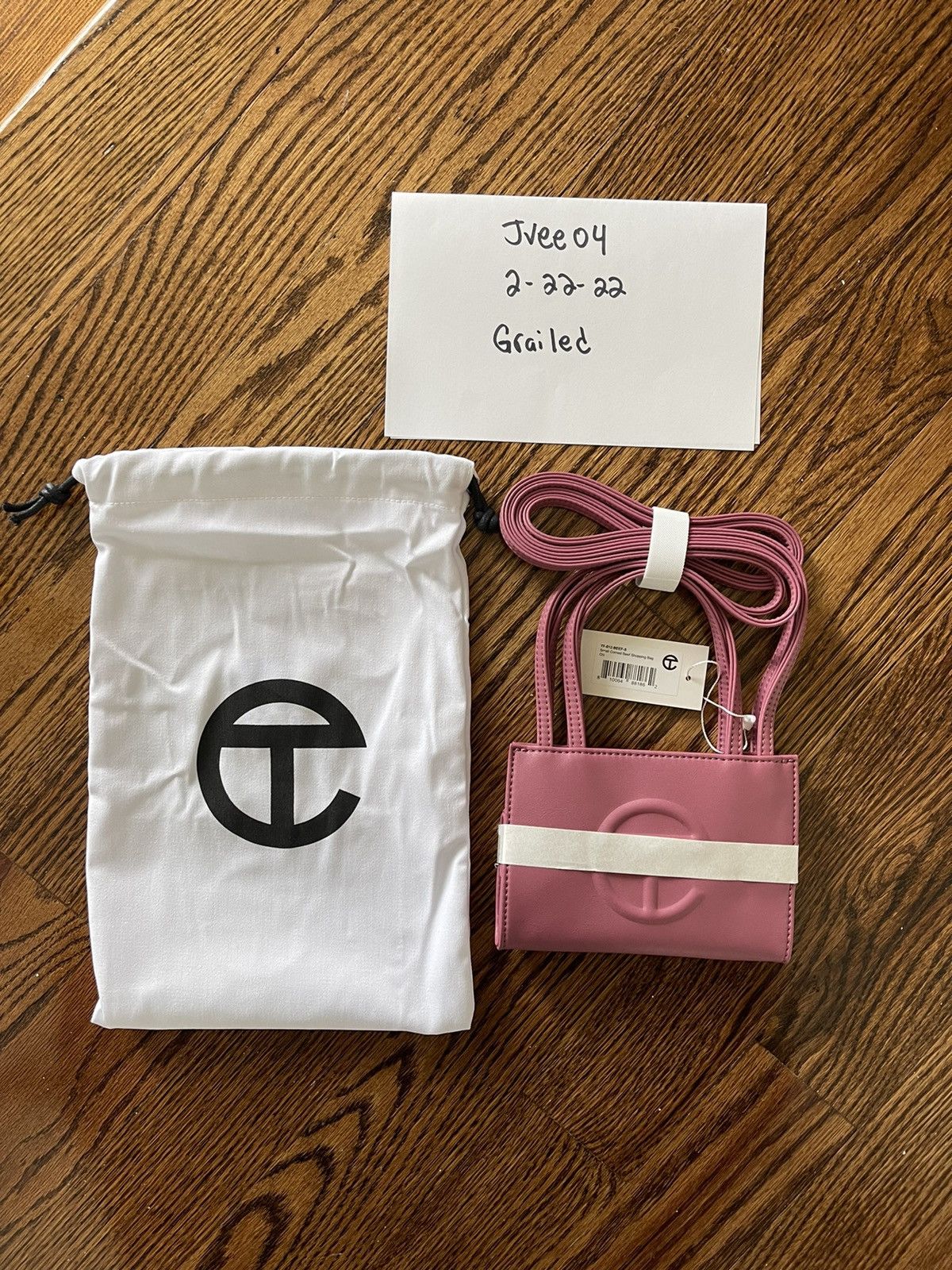 Telfar Pink Small Corned Beef Shopping Bag