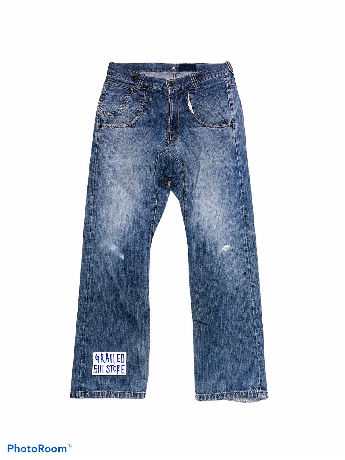 Japanese Brand × RAGEBLUE RAGEBLUE DISTRESSED DENIM Size US 32 / EU 48 - 1 Thumbnail
