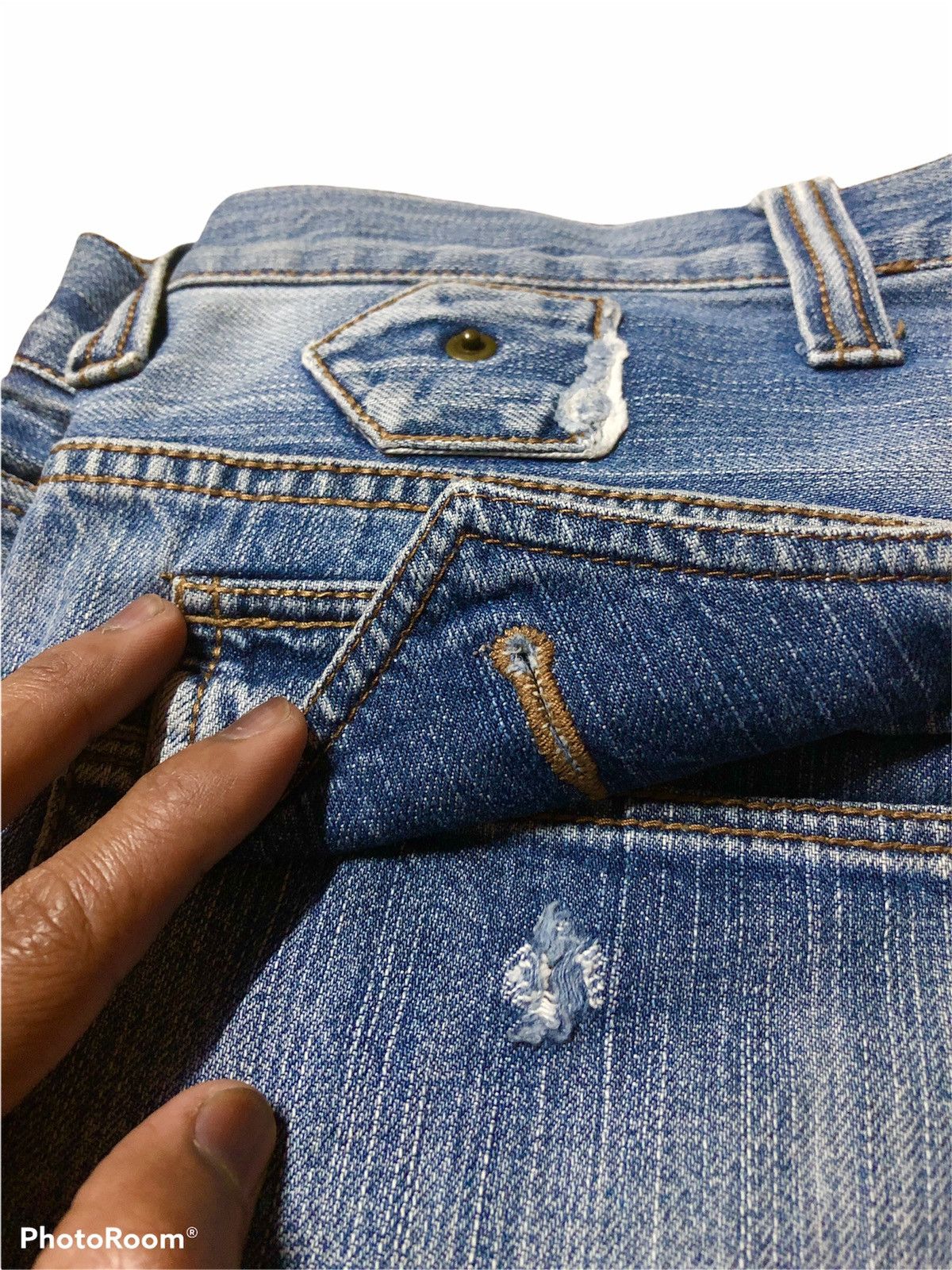 Japanese Brand × RAGEBLUE RAGEBLUE DISTRESSED DENIM Size US 32 / EU 48 - 6 Thumbnail