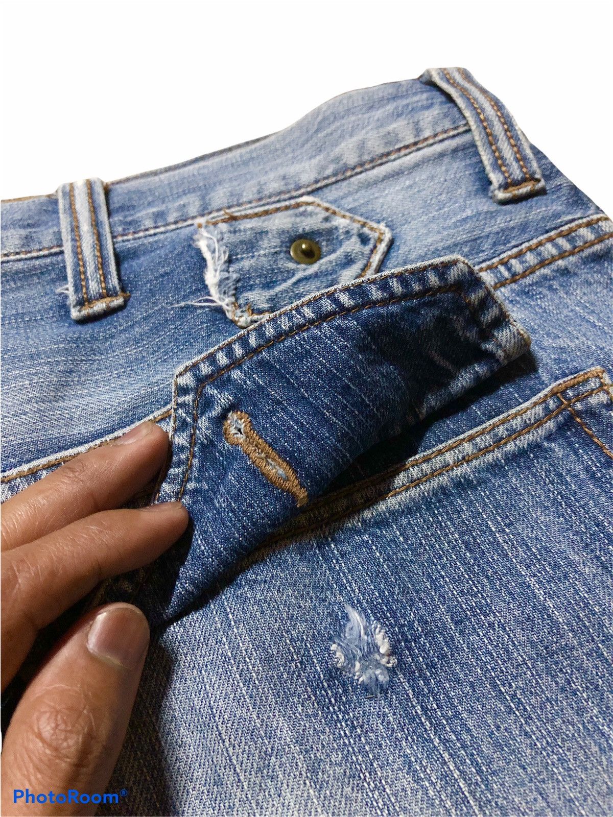 Japanese Brand × RAGEBLUE RAGEBLUE DISTRESSED DENIM Size US 32 / EU 48 - 5 Thumbnail