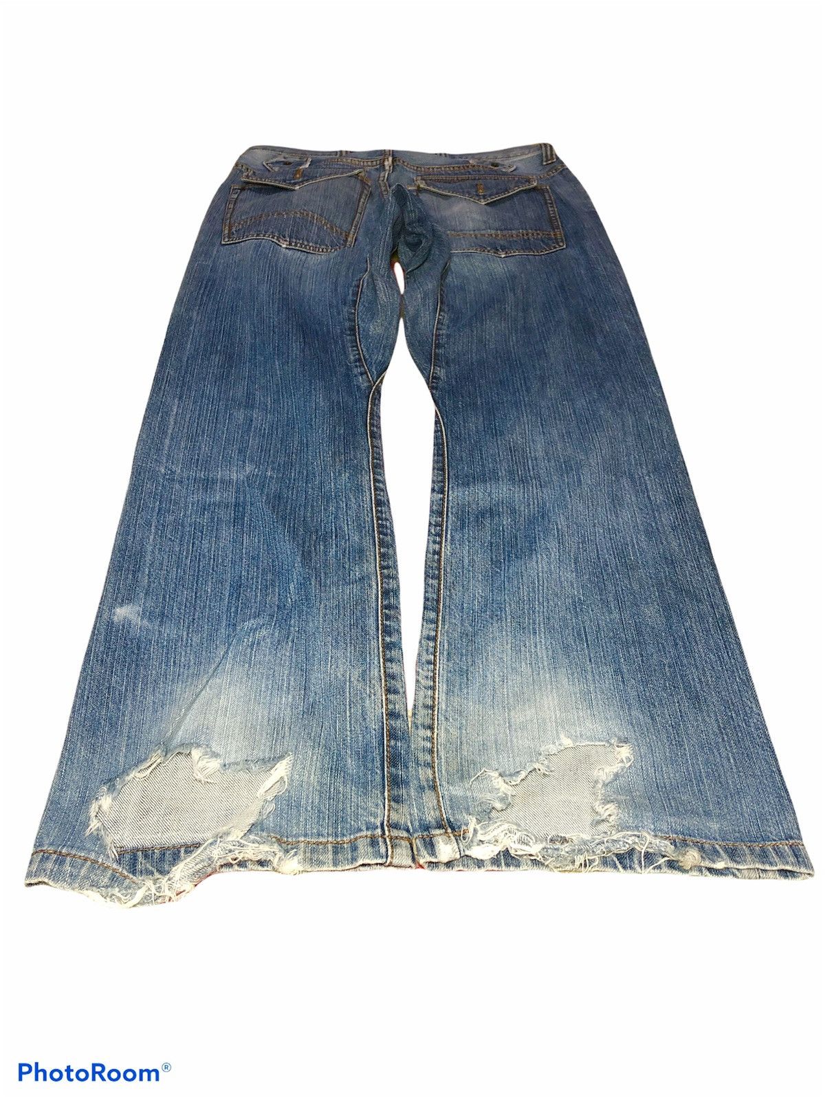 Japanese Brand × RAGEBLUE RAGEBLUE DISTRESSED DENIM Size US 32 / EU 48 - 4 Thumbnail
