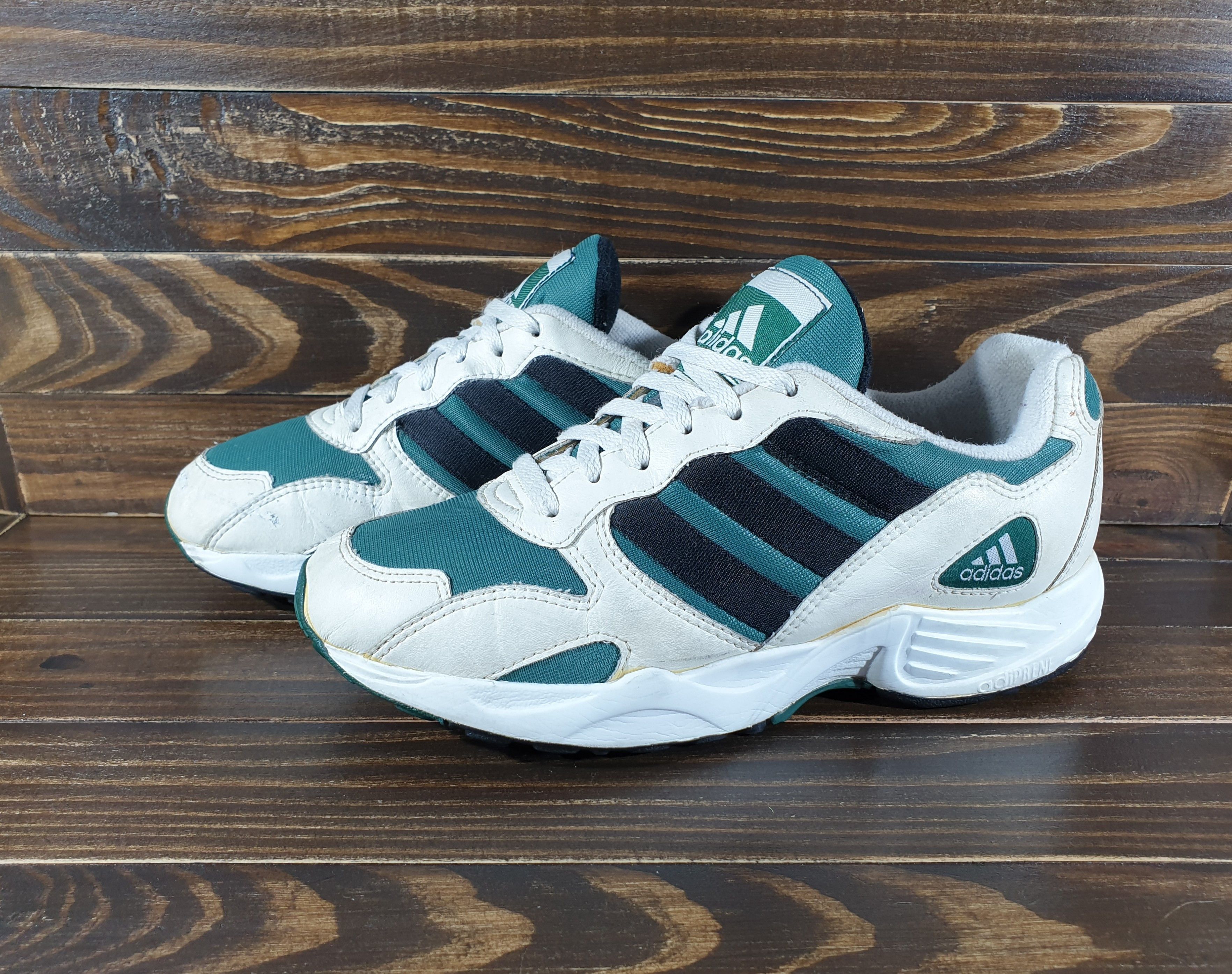 Adidas × Vintage Vintage 1997 ADIDAS ESOTERIC CUSHION Sneakers Very Rare Size US 7.5 / EU 40-41 - 19 Thumbnail