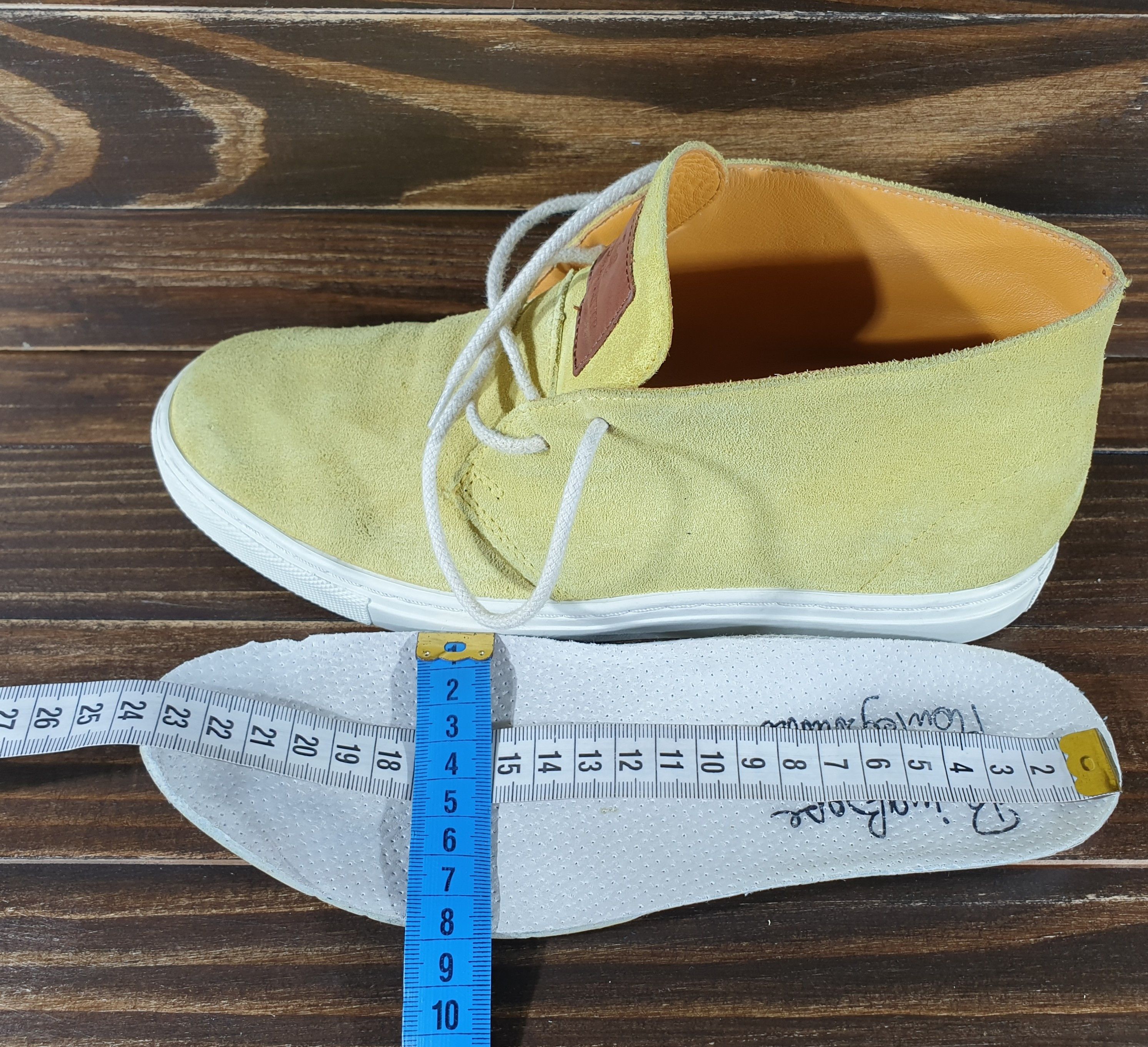 Ludwig Reiter Ludwig Reiter Women's Hi-Top Yellow Lemon Suede Sneakers Size US 5 / IT 35 - 22 Thumbnail