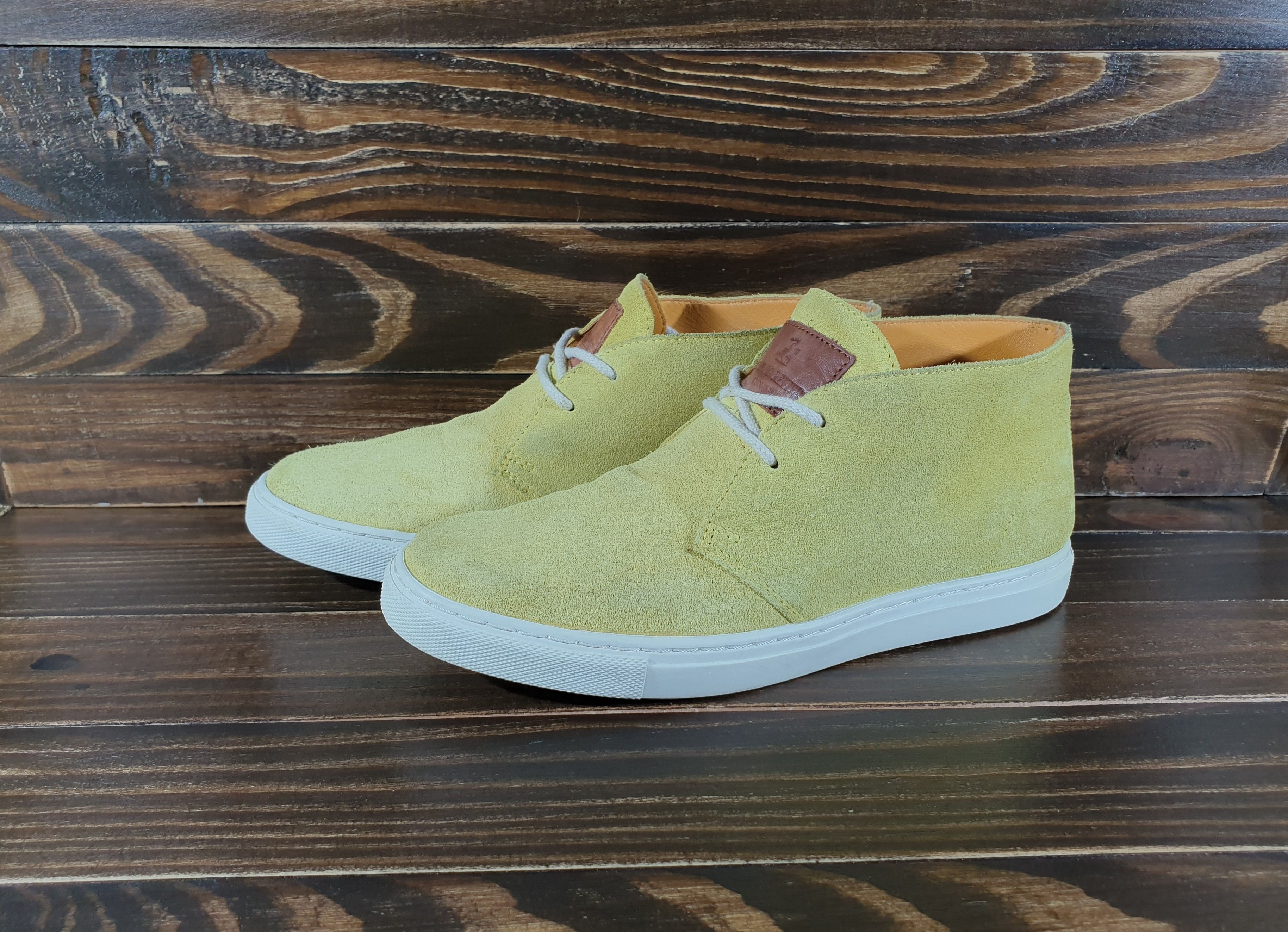 Ludwig Reiter Ludwig Reiter Women's Hi-Top Yellow Lemon Suede Sneakers Size US 5 / IT 35 - 16 Thumbnail