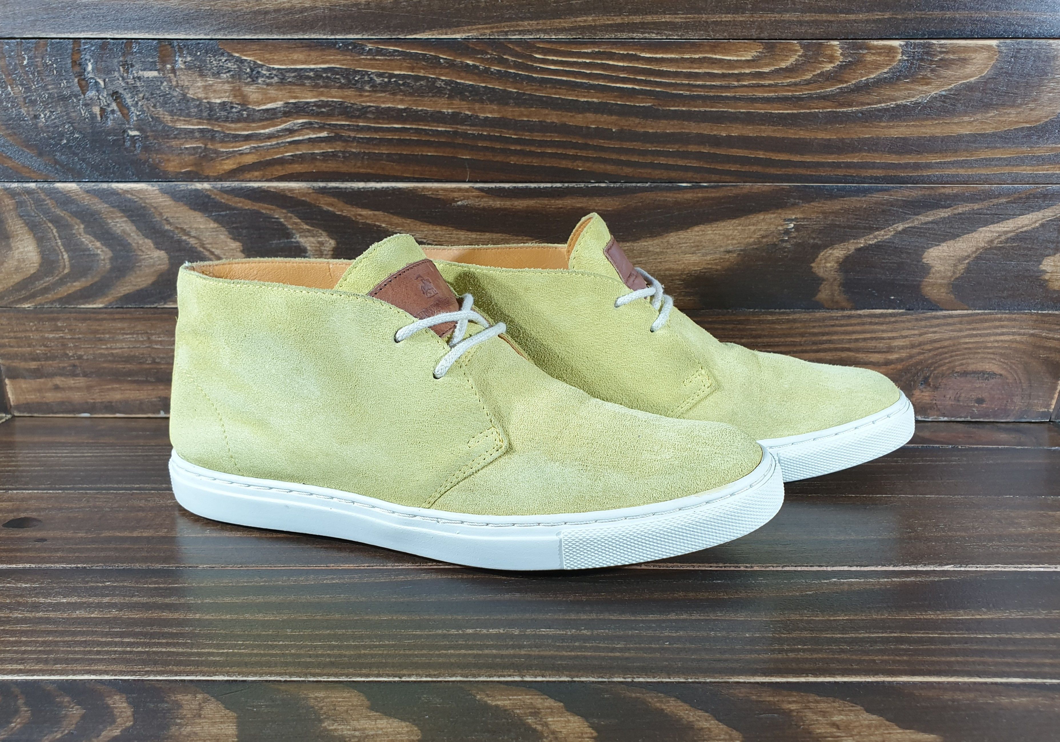 Ludwig Reiter Ludwig Reiter Women's Hi-Top Yellow Lemon Suede Sneakers Size US 5 / IT 35 - 23 Thumbnail