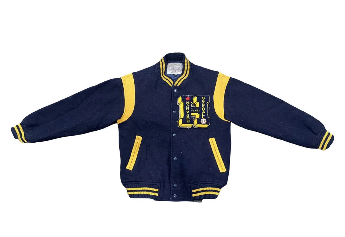 Vintage VINTAGE HARVARD BASEBALL VARSITY JACKET Size US M / EU 48-50 / 2 - 1 Thumbnail