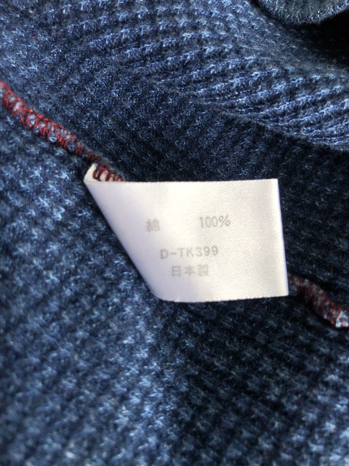 Blue Blue Japan 1990s Blue Blue 🇯🇵 Indigo Dyed Oversized Waffle Sweater Size US L / EU 52-54 / 3 - 8 Thumbnail