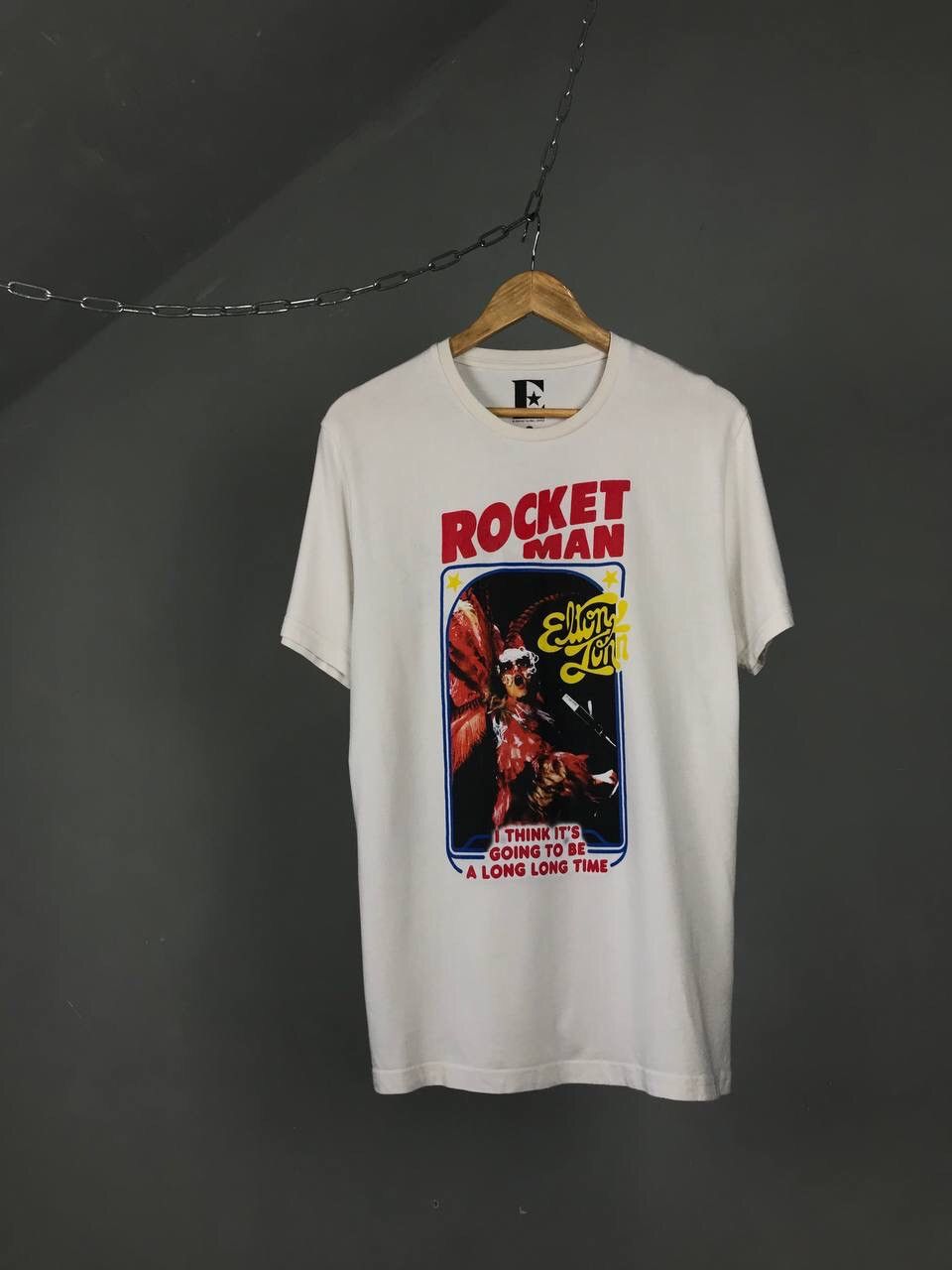 Band Tees × Star Of Hollywood × Vintage Elton John vintage band star of Hollywood tee Size US M / EU 48-50 / 2 - 1 Thumbnail