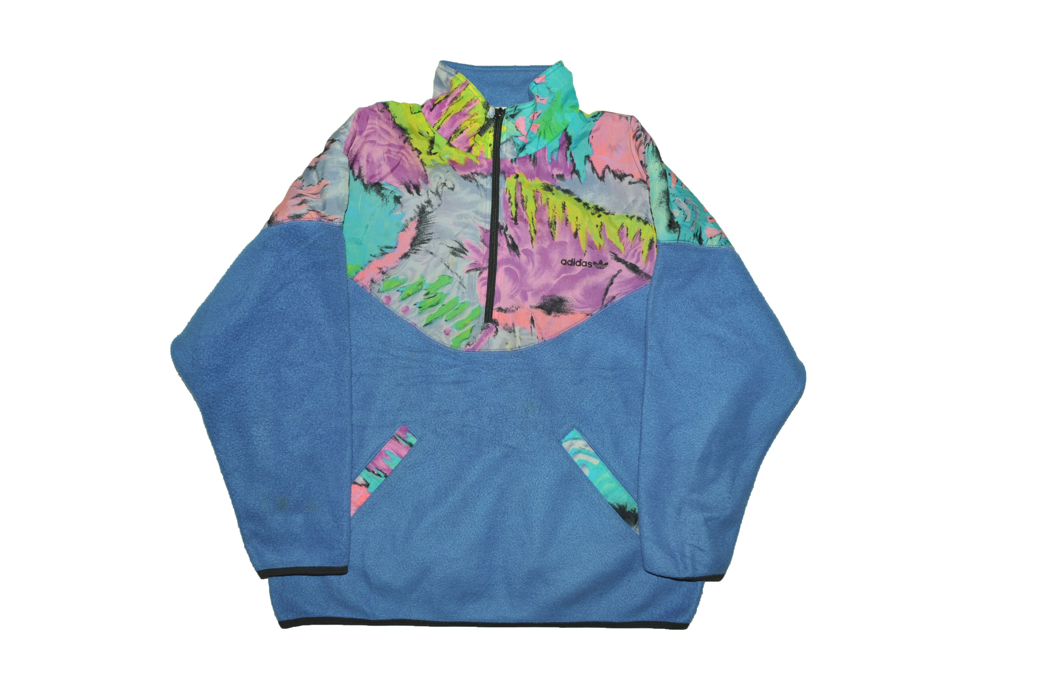 Adidas Vintage 90s Adidas Fleece Size US L / EU 52-54 / 3 - 1 Thumbnail