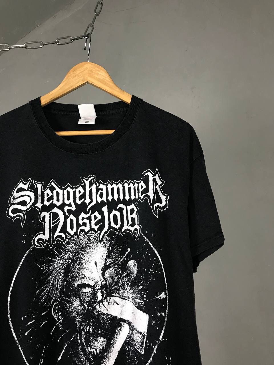 Band Tees × Vintage Sledgehammer Nosejob vintage rock band tee Size US XL / EU 56 / 4 - 2 Thumbnail
