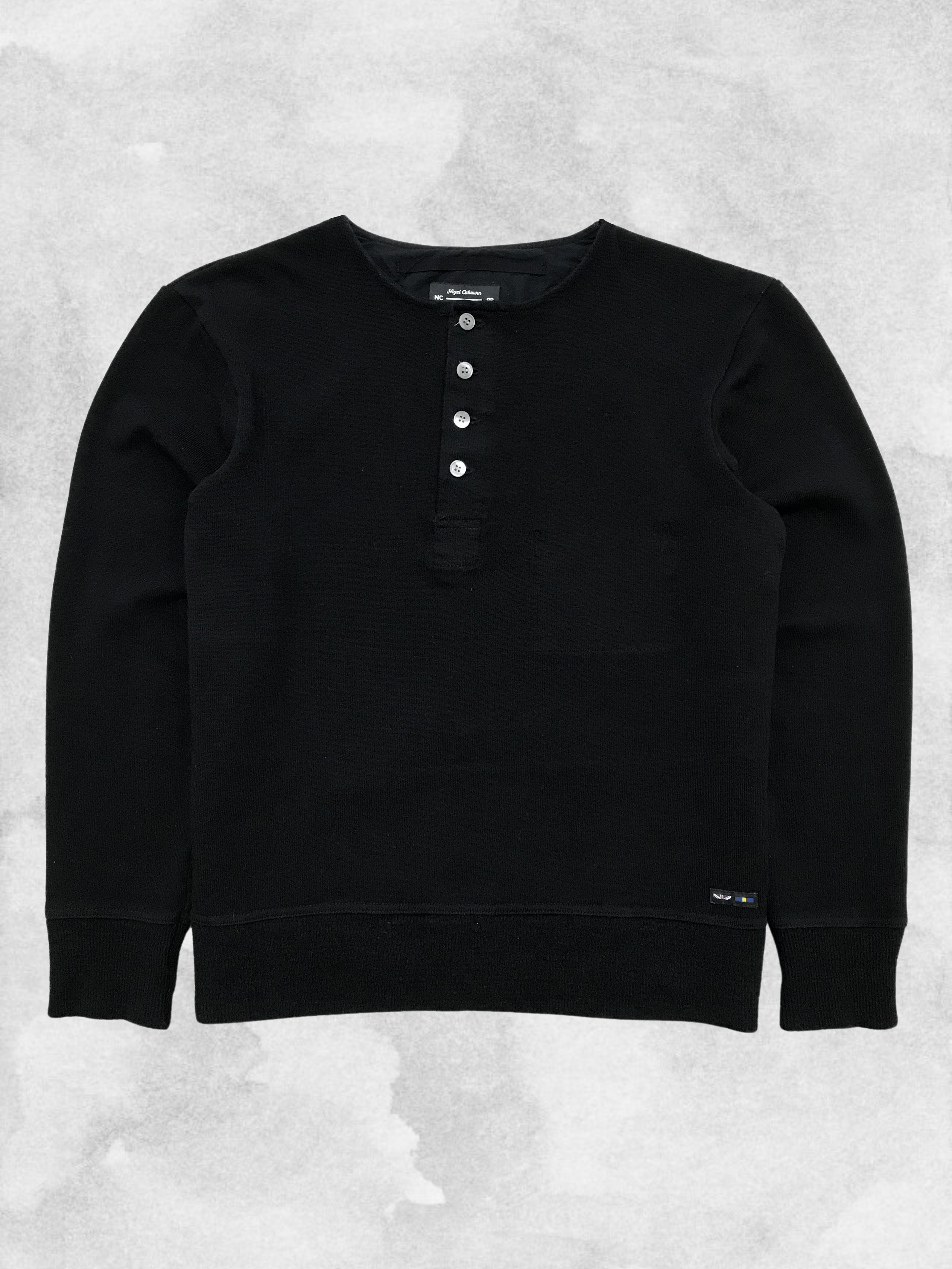 NIGEL CABOURN ArmyUshirt Sweater 1/4 Pullover Sweatshirt