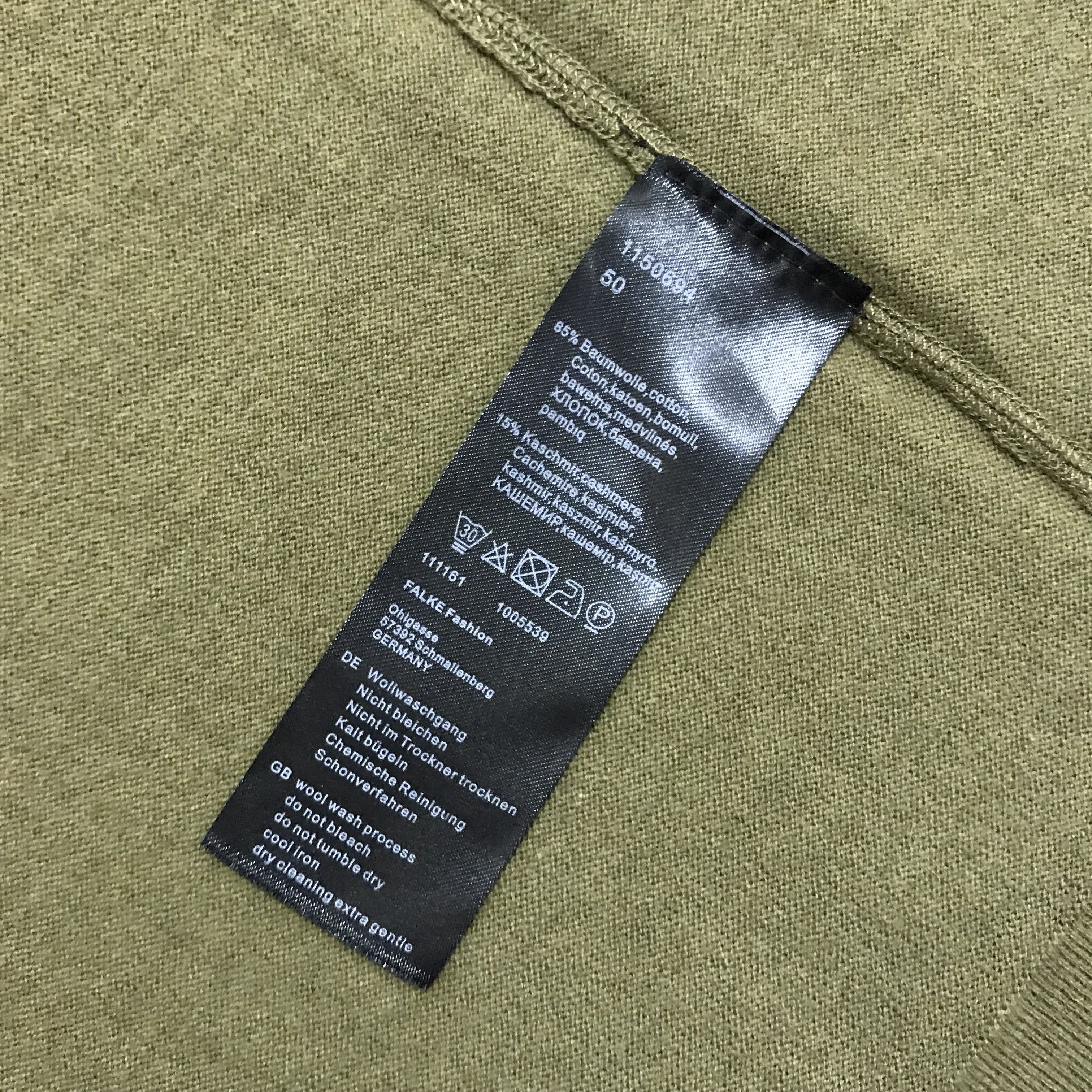 FALKE FALKE Pullover Jumper Sweater Cashmere Cotton Men's Size US L / EU 52-54 / 3 - 6 Thumbnail