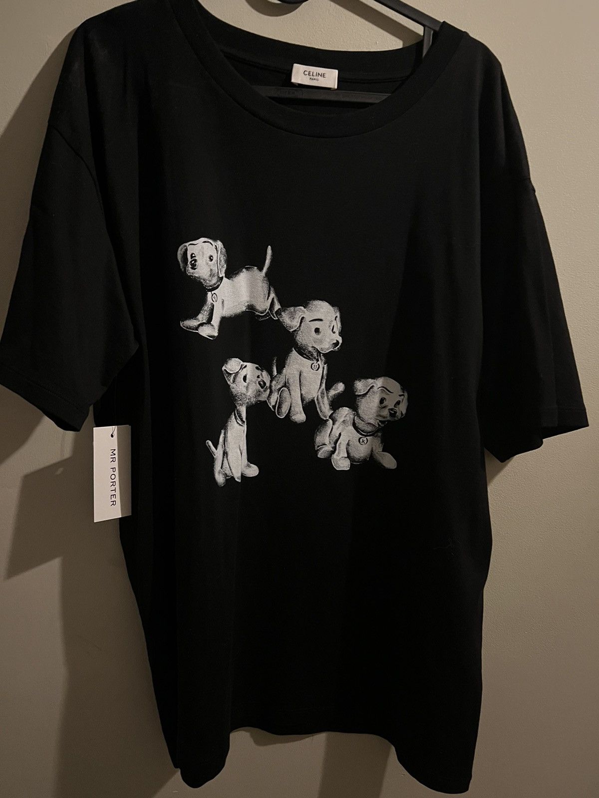 Celine × Hedi Slimane Dalmatian Puppy Dog Printed SS22 Runway t 