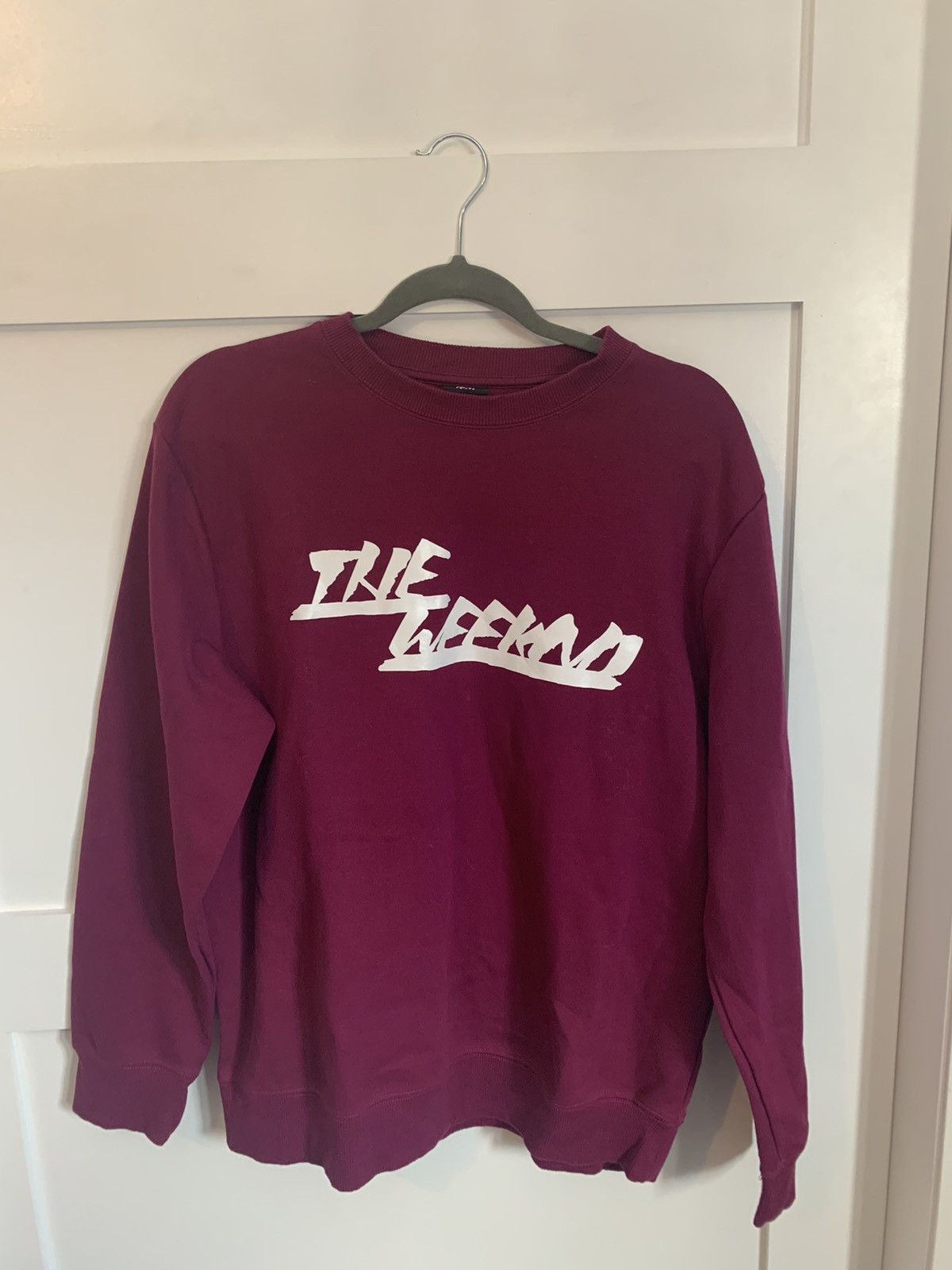 H&M The Weeknd H&M Collab Purple/Pink Crewneck | Grailed