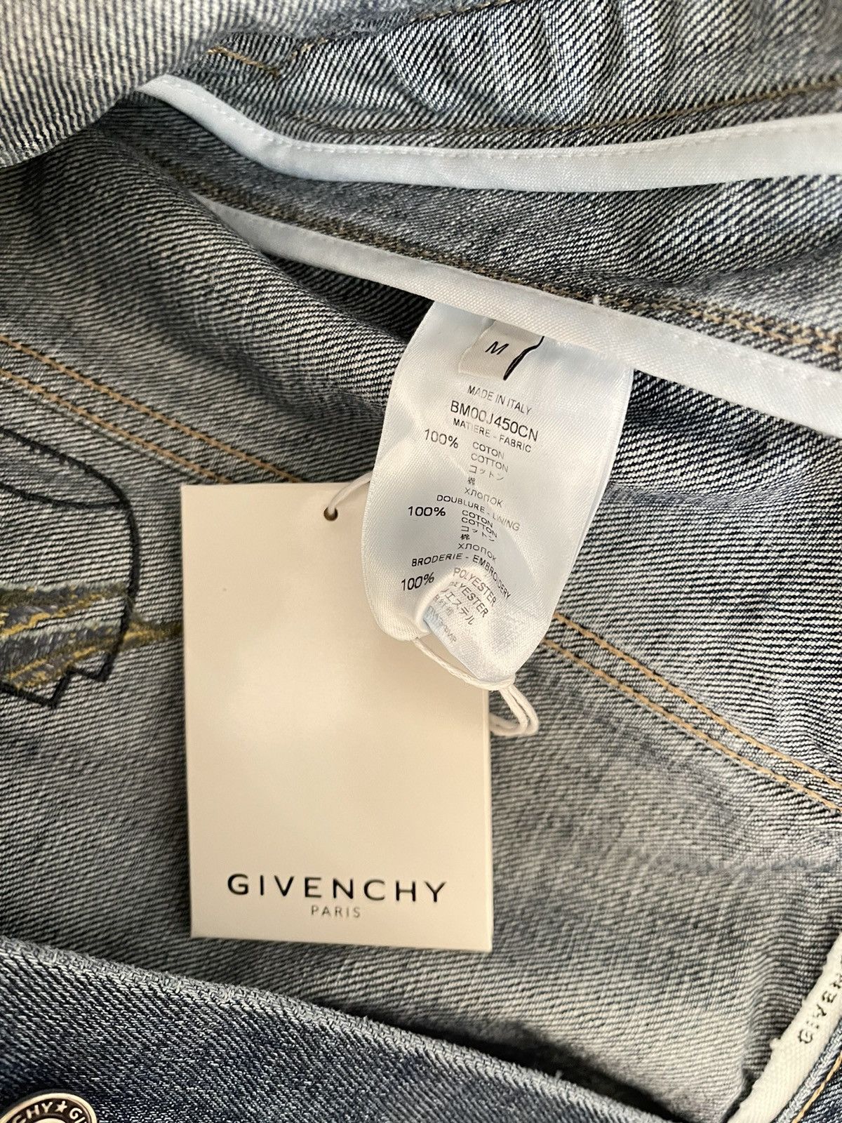 Givenchy Givenchy Floral Embroidered Denim Jacket Size US M / EU 48-50 / 2 - 7 Thumbnail