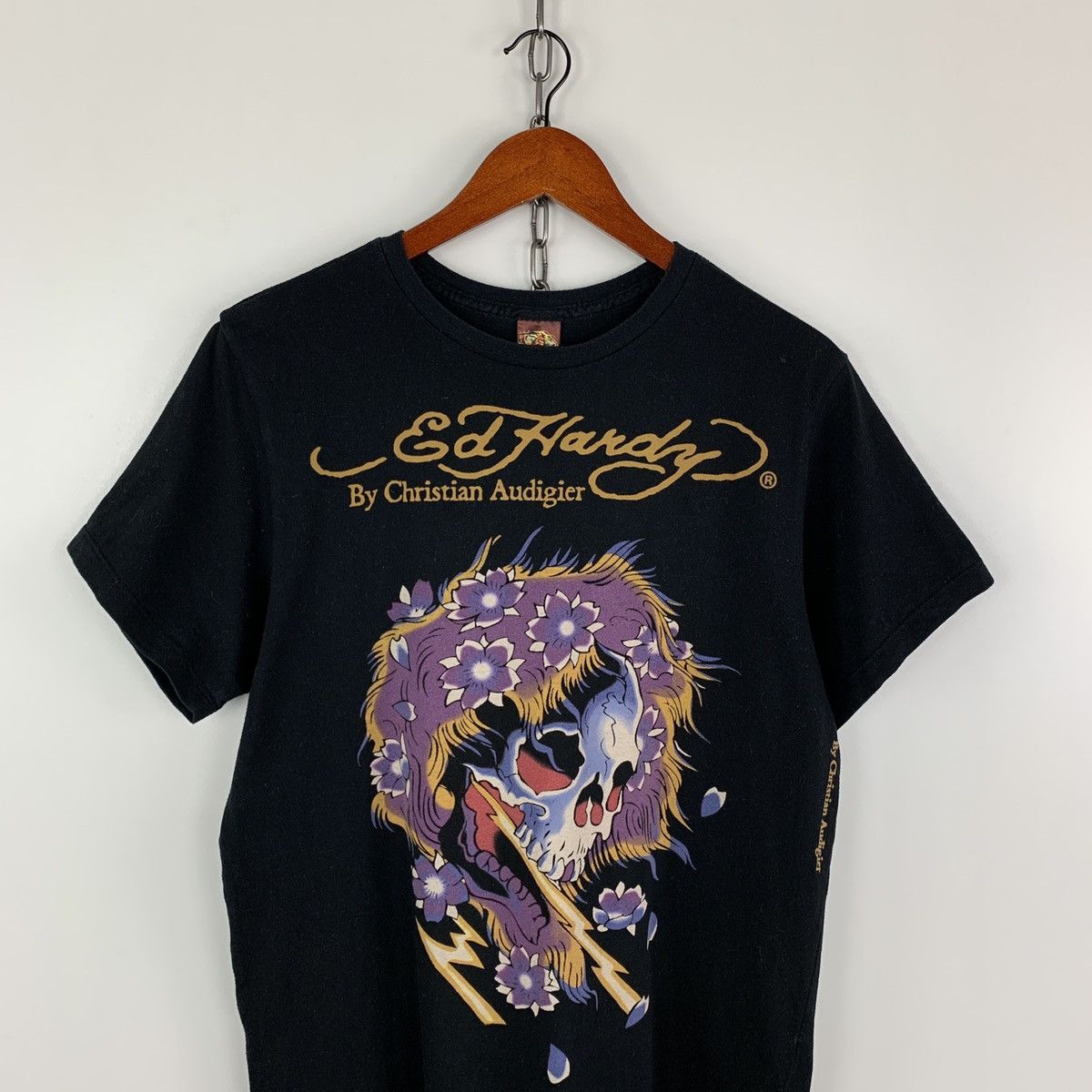 Christian Audigier × Ed Hardy × Vintage Vintage Ed Hardy By Christian Audigier Big Logo T-Shirt L Size US L / EU 52-54 / 3 - 4 Thumbnail