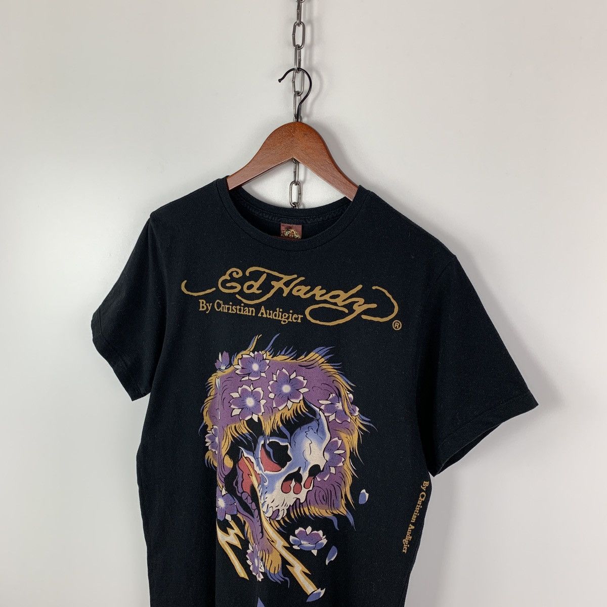 Christian Audigier × Ed Hardy × Vintage Vintage Ed Hardy By Christian Audigier Big Logo T-Shirt L Size US L / EU 52-54 / 3 - 7 Thumbnail
