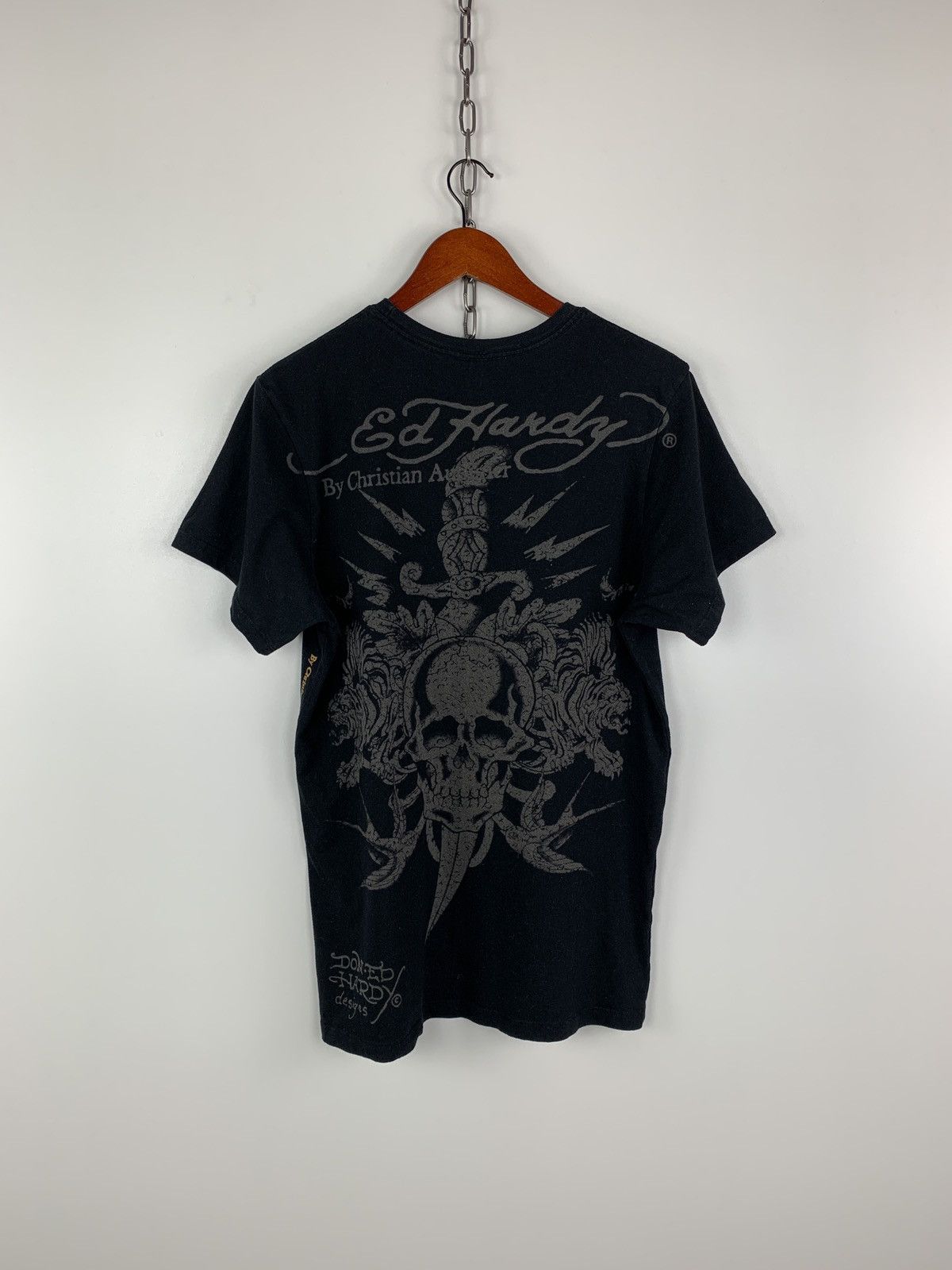 Christian Audigier × Ed Hardy × Vintage Vintage Ed Hardy By Christian Audigier Big Logo T-Shirt L Size US L / EU 52-54 / 3 - 3 Thumbnail