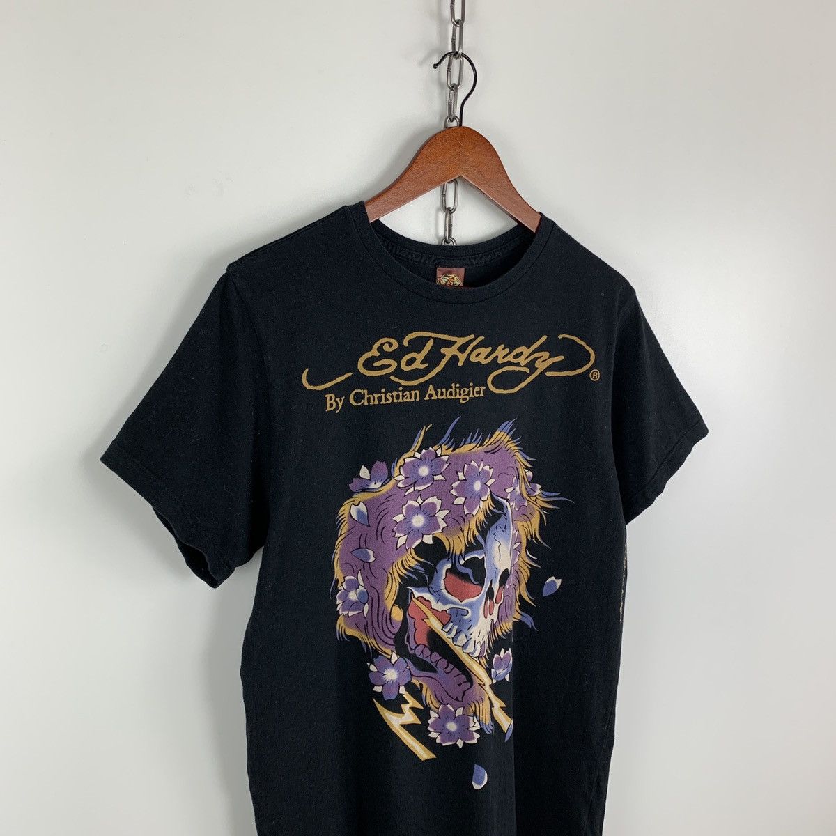 Christian Audigier × Ed Hardy × Vintage Vintage Ed Hardy By Christian Audigier Big Logo T-Shirt L Size US L / EU 52-54 / 3 - 9 Thumbnail
