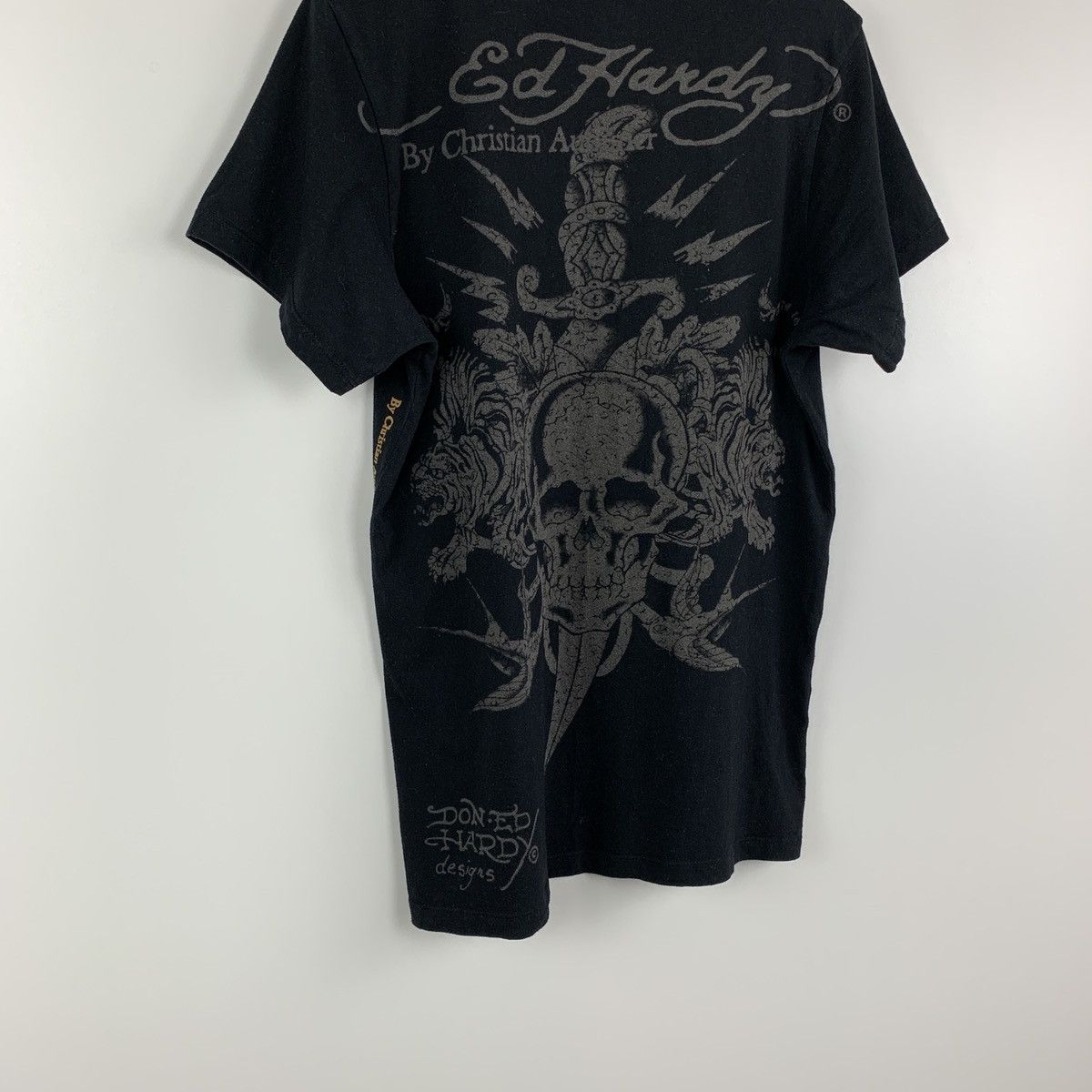 Christian Audigier × Ed Hardy × Vintage Vintage Ed Hardy By Christian Audigier Big Logo T-Shirt L Size US L / EU 52-54 / 3 - 11 Thumbnail